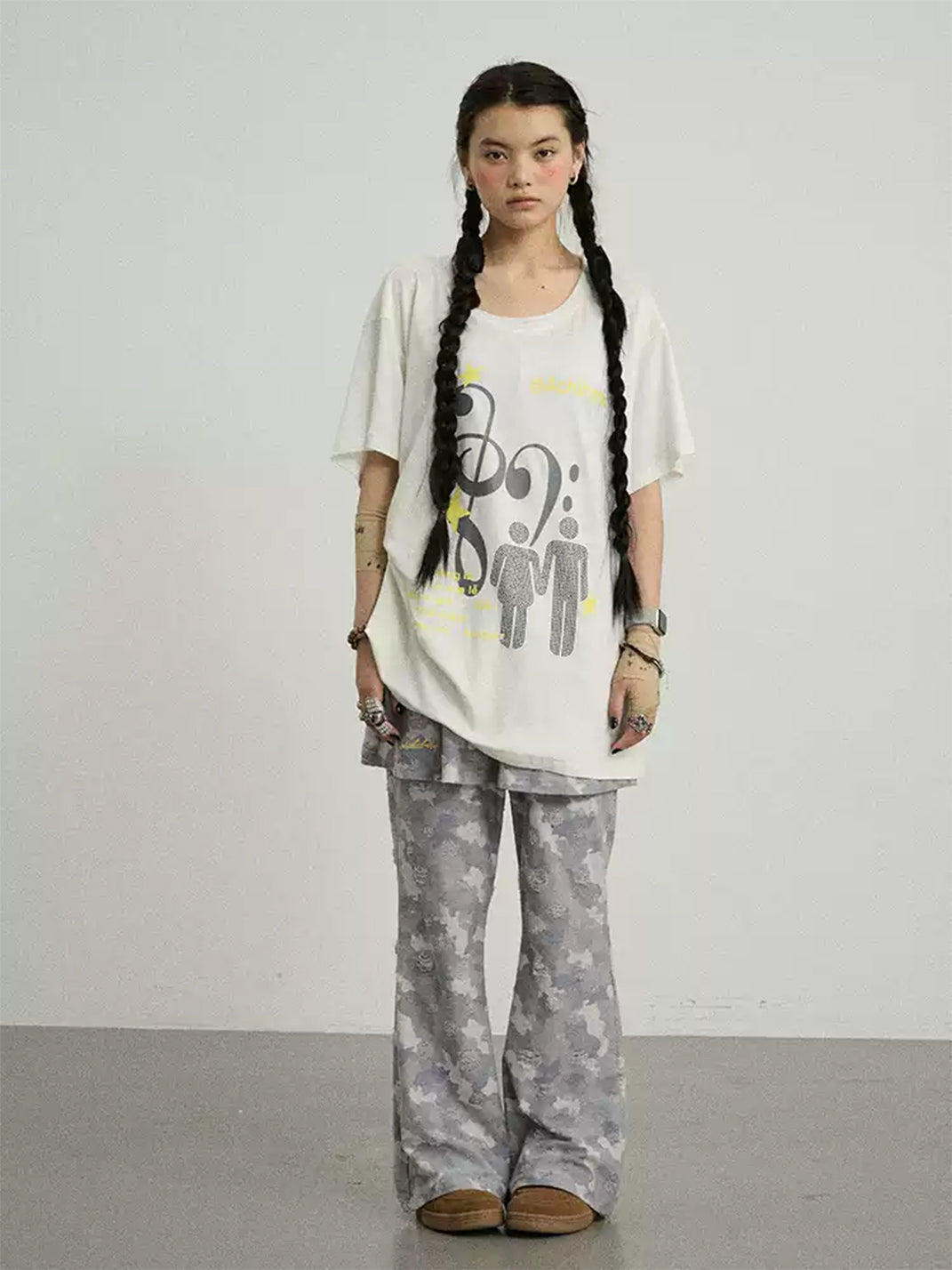 Music Note Star Graphic Tee