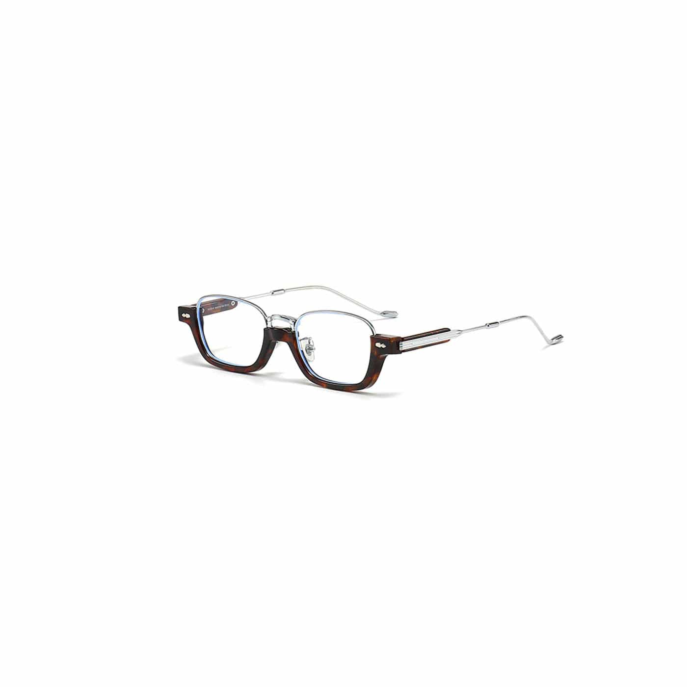 Clear-Lens Layered Square Fashion Glasses - view 1