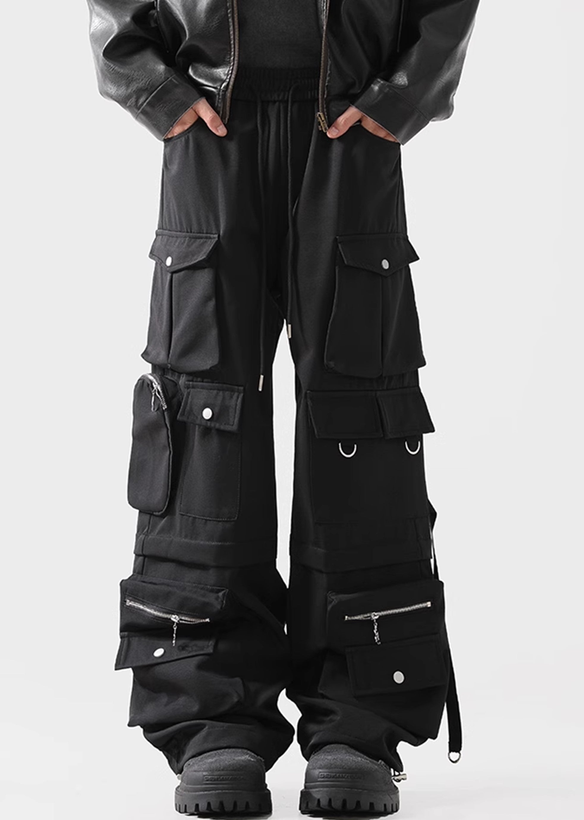 Pantalones de carga de múltiples diseño de múltiples bolsillos