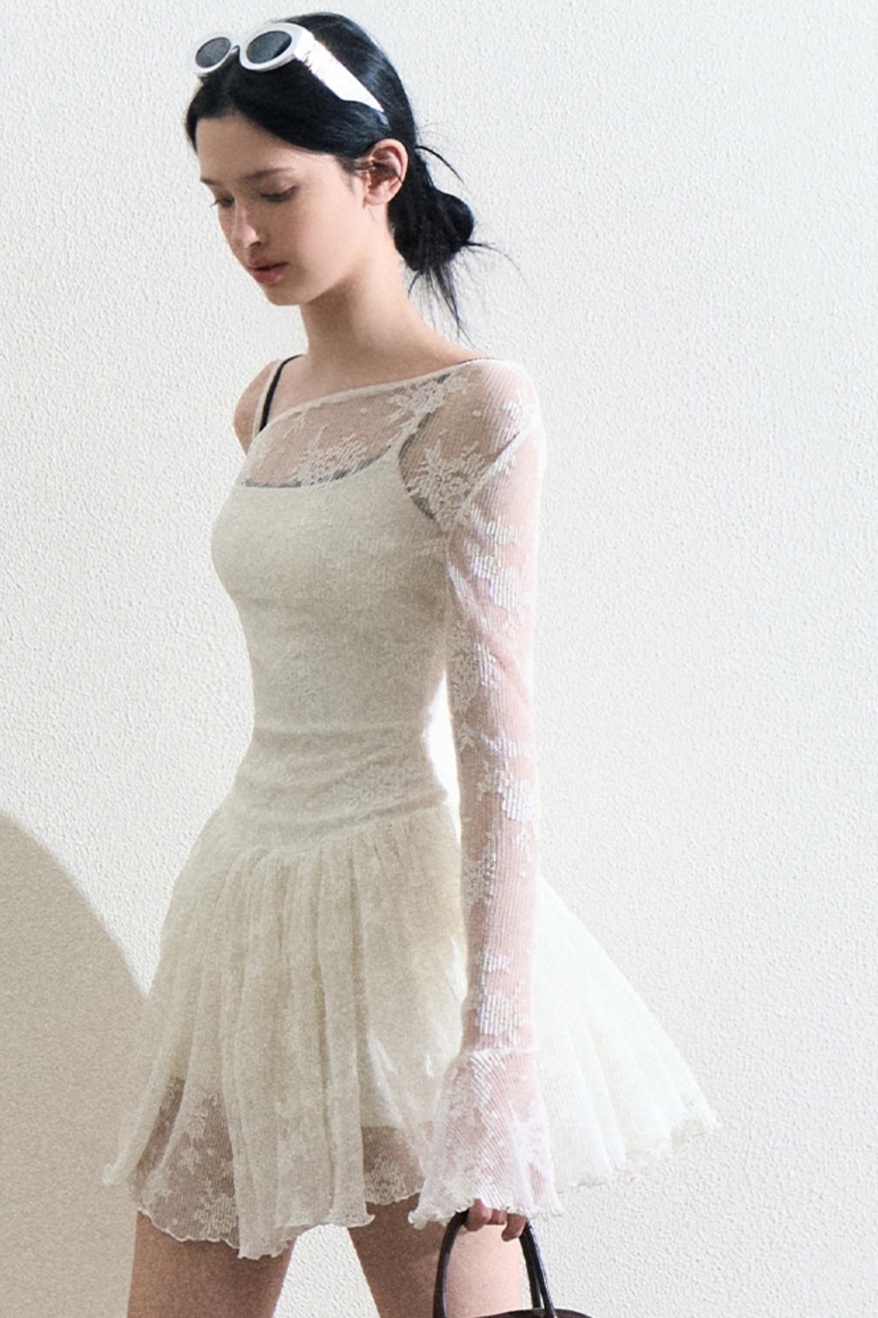White Lace Dress Set-Up