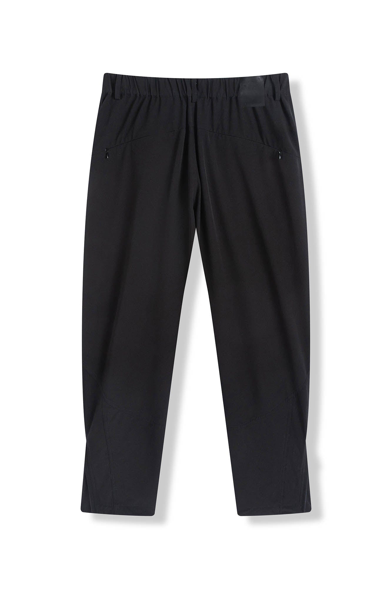 Pantalones de pista arrugados con ranura tecnológica