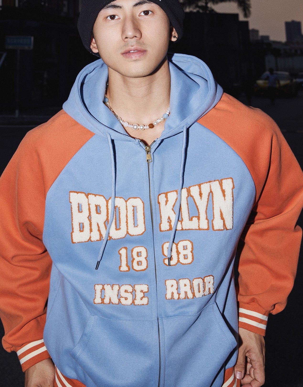 Brooklyn Colorblock Zip Hoodie