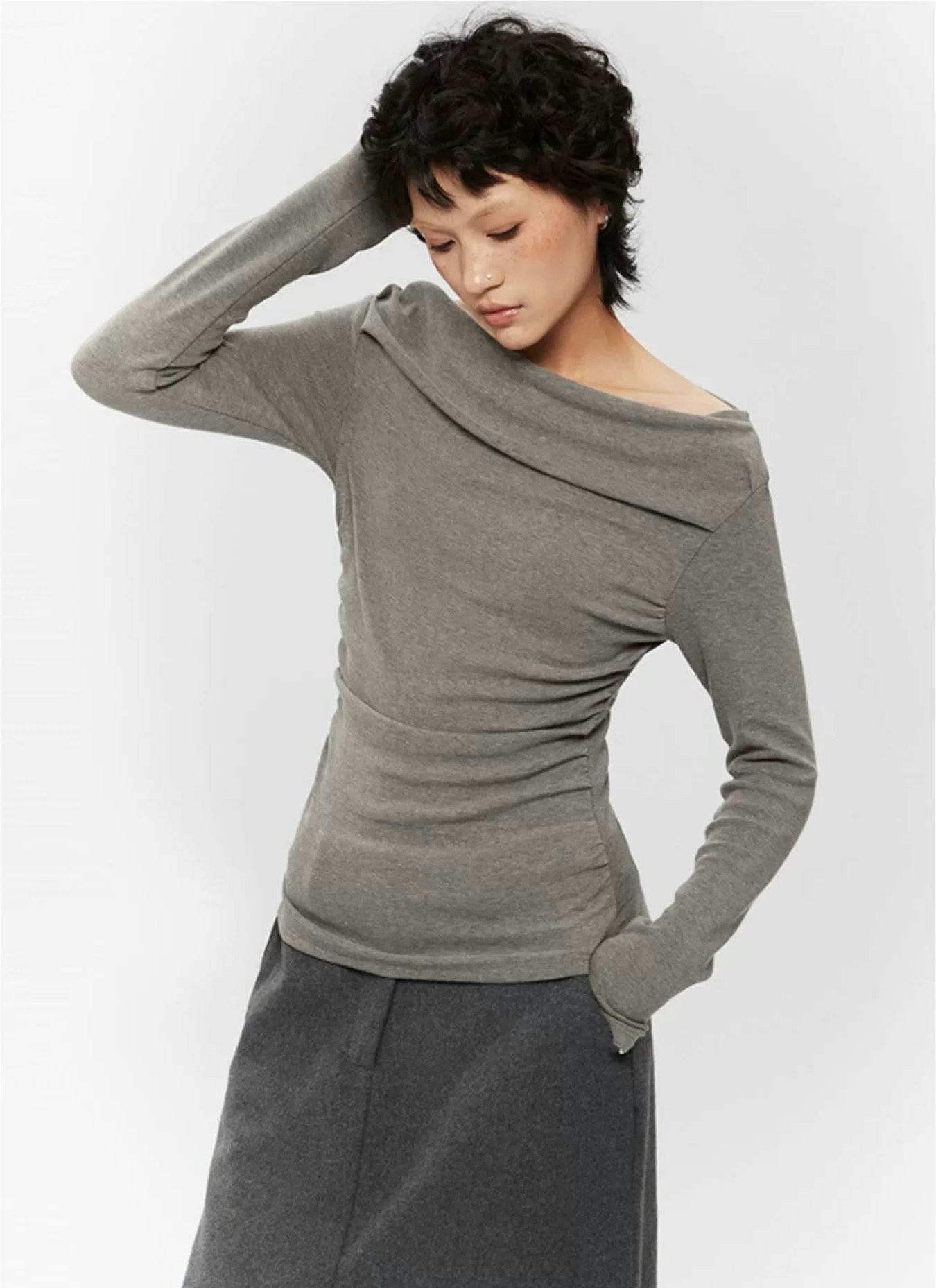 Off-Shoulder Ruched Top
