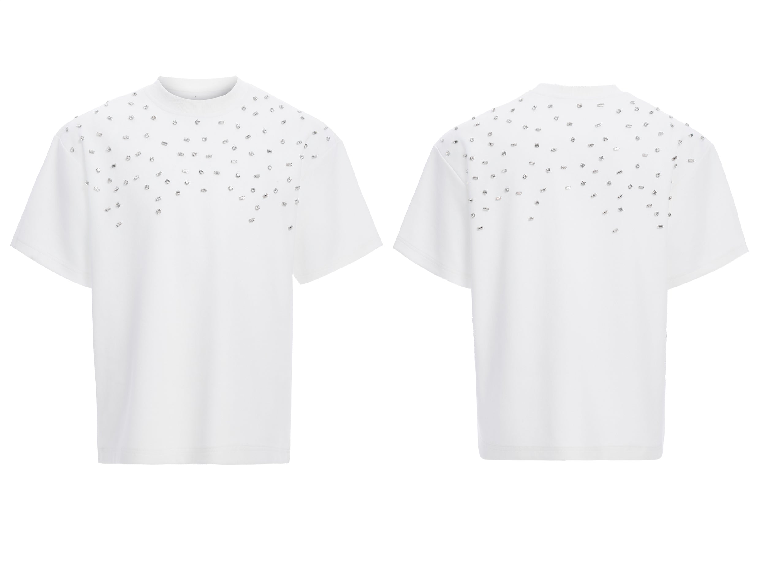 Pearl Cascade Cotton Black Tee