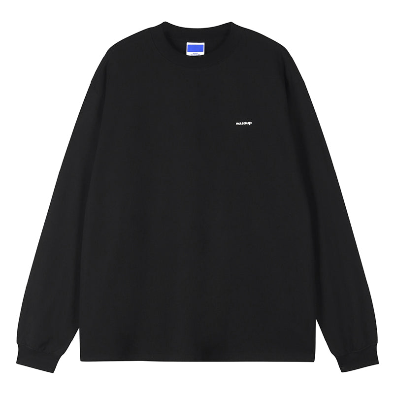 Minimalist Basic Small Logo Long Sleeved Tee - chiclara