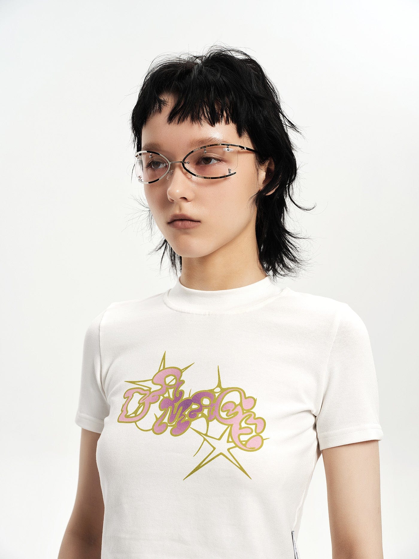 Exposed-Screw Open-Rim Metal Sunglasses - view 6