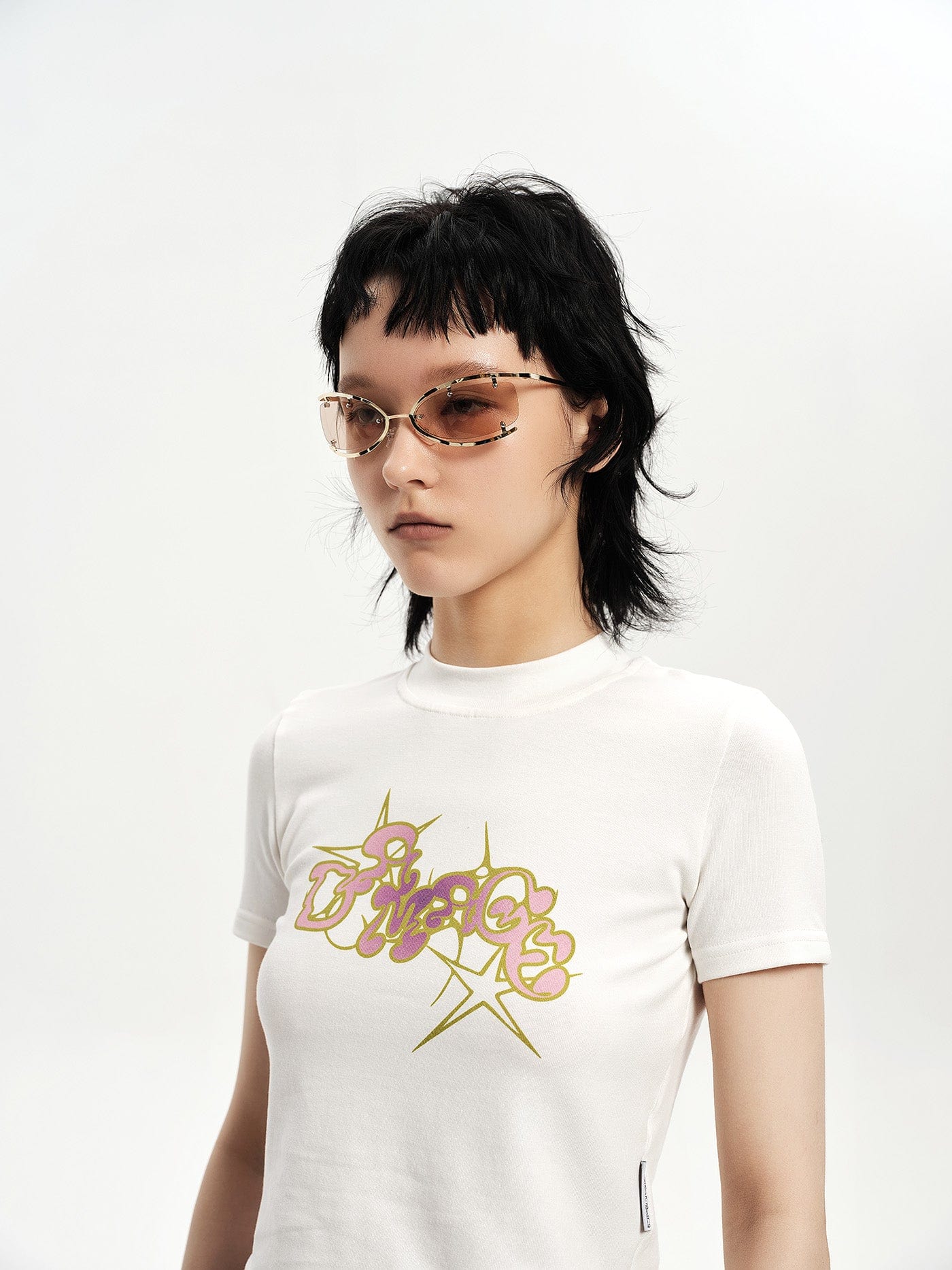 Exposed-Screw Open-Rim Metal Sunglasses - view 5