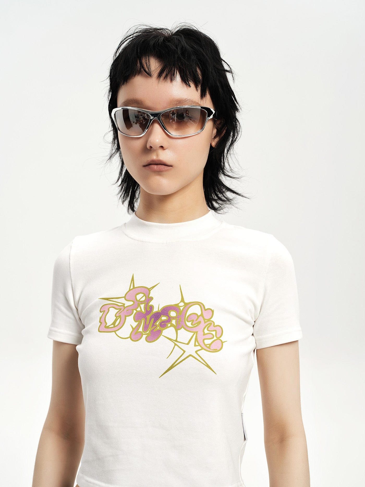 Sculpted Wraparound Sport Sunglasses - view 7