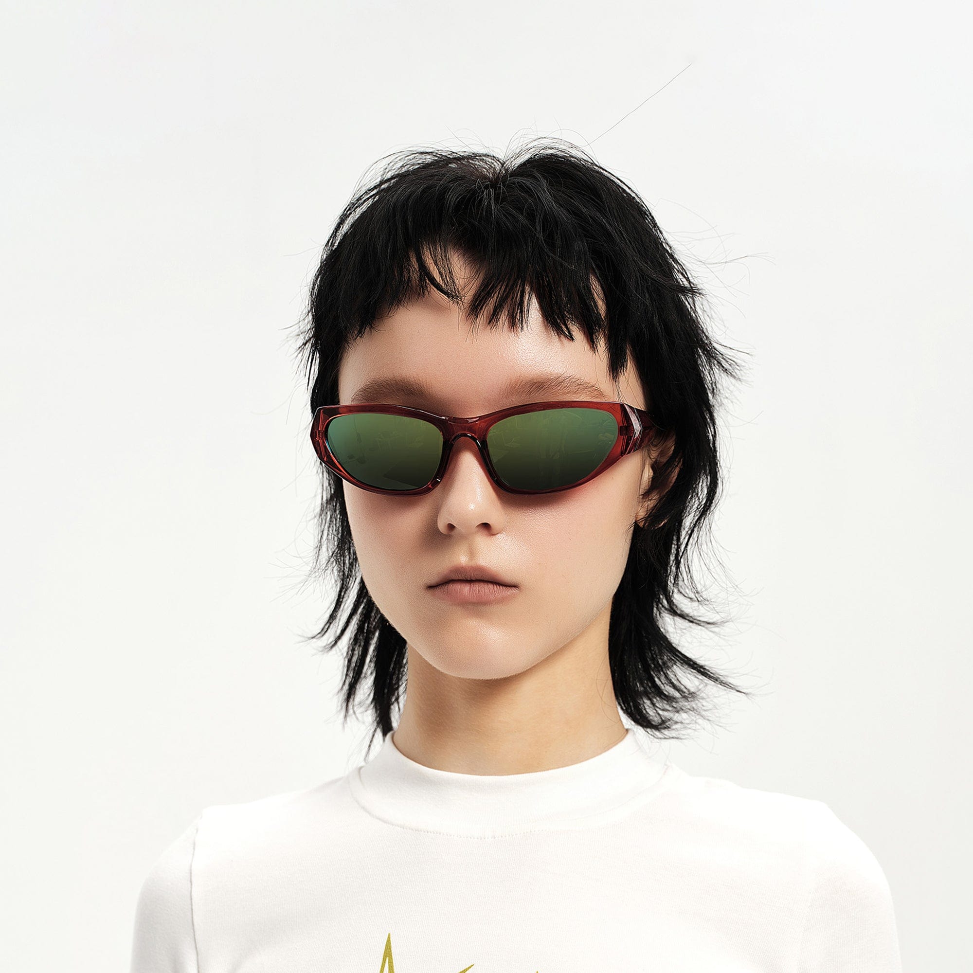 Bold Sculpted Cat-Eye Sunglasses - view 1