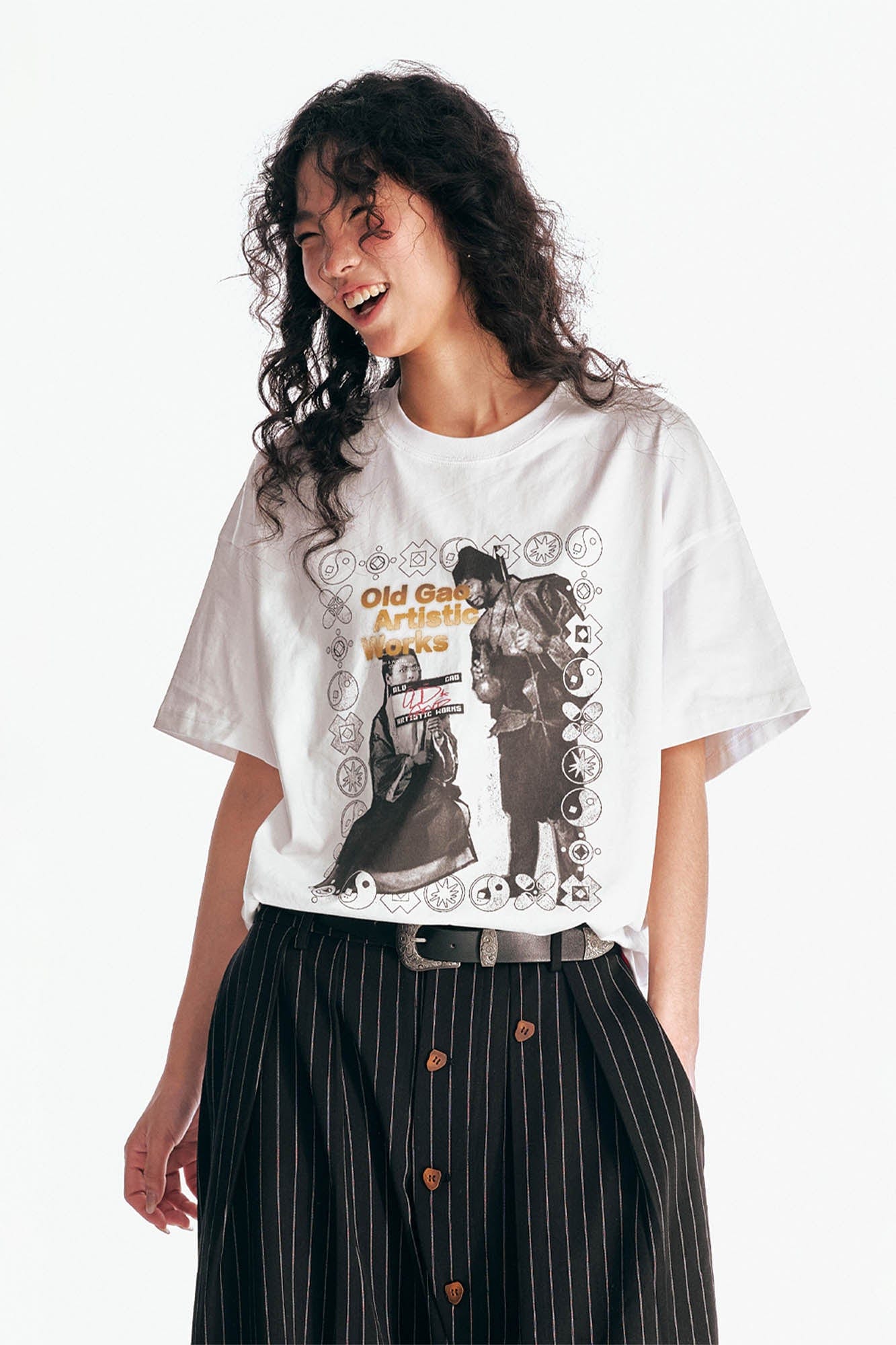 Retro Cinema Graphic Cotton Tee