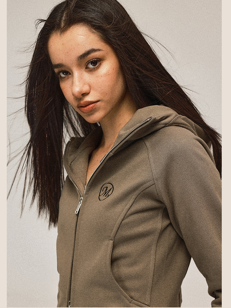 Cardigan sweat-shirt à capuchon