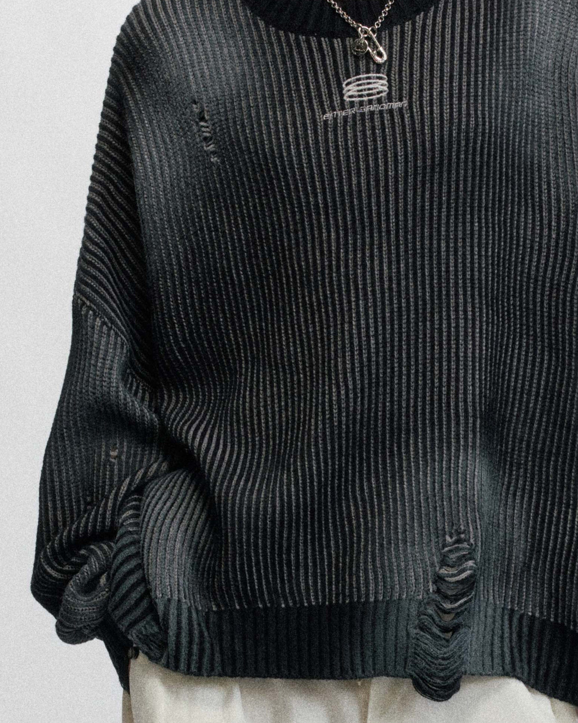 Delanner gerippter Logo -Pullover