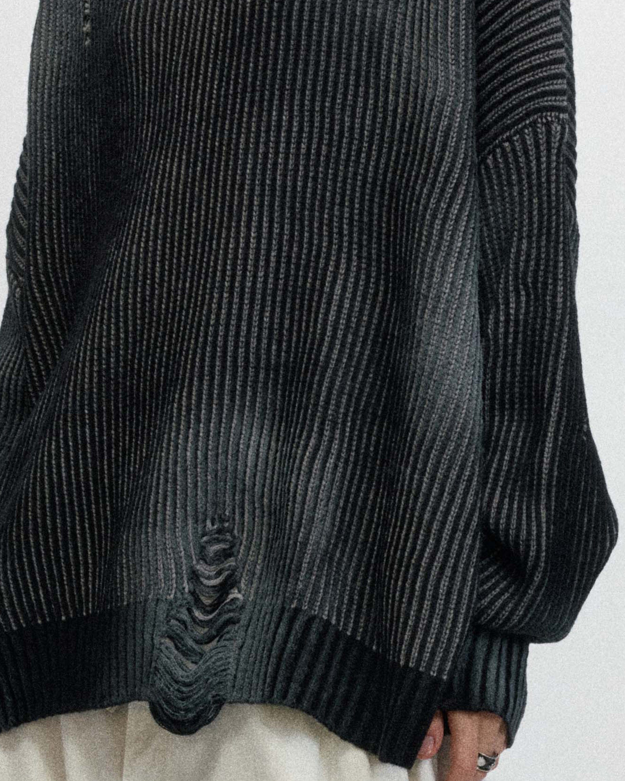 Delanner gerippter Logo -Pullover