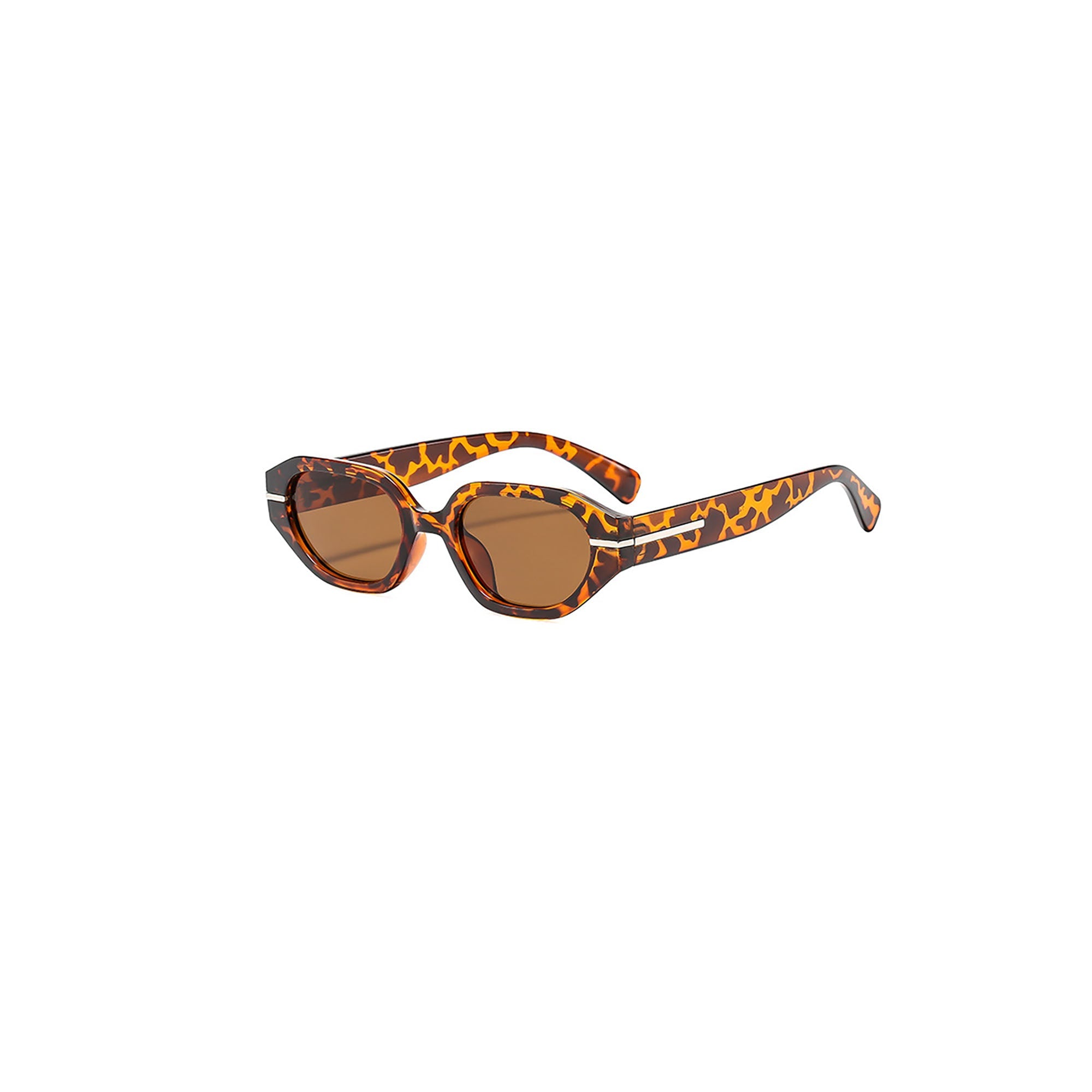 Chunky Translucent Oval Sunglasses - view 4