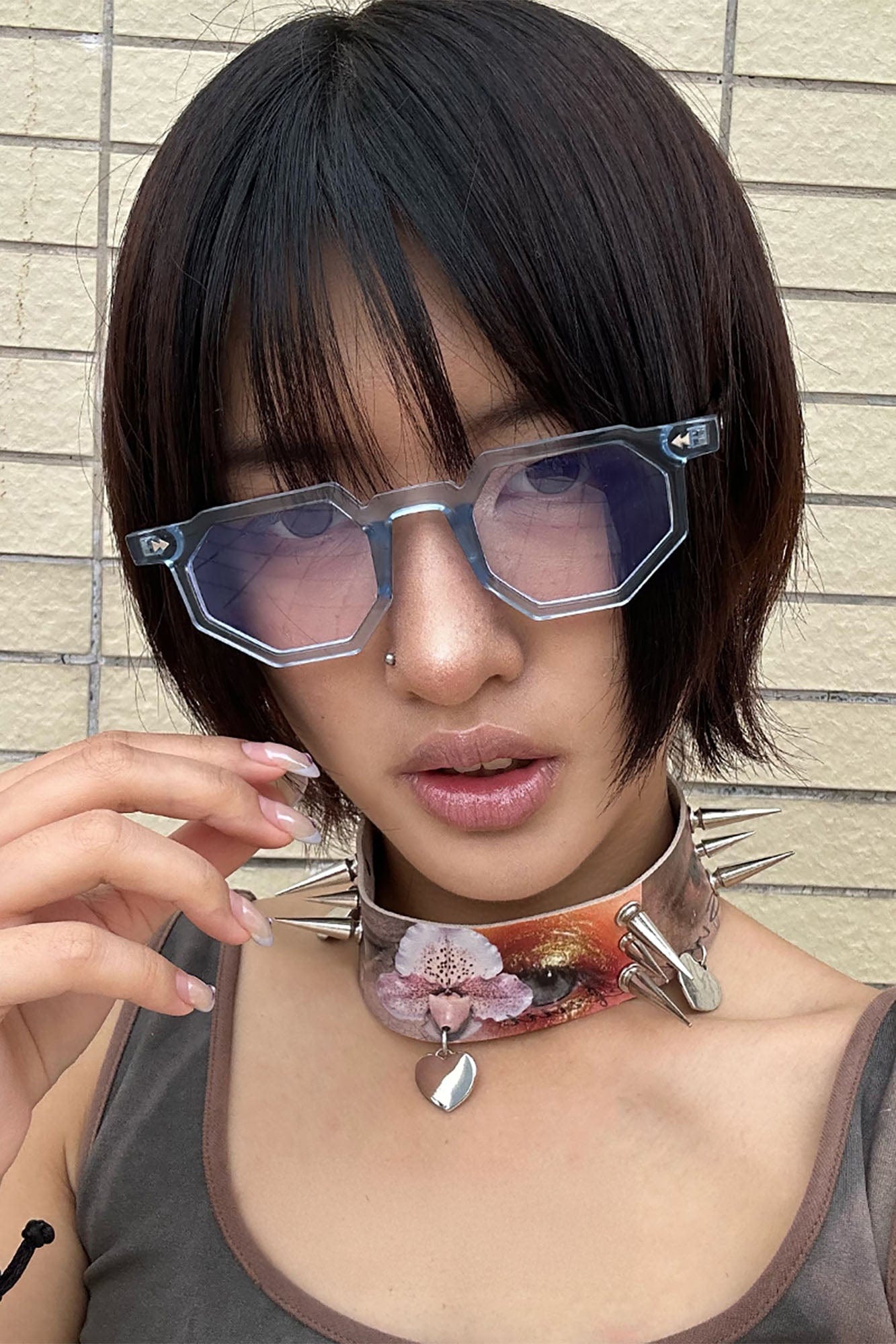 Angular Geometric Layered Fashion Glasses - view 11