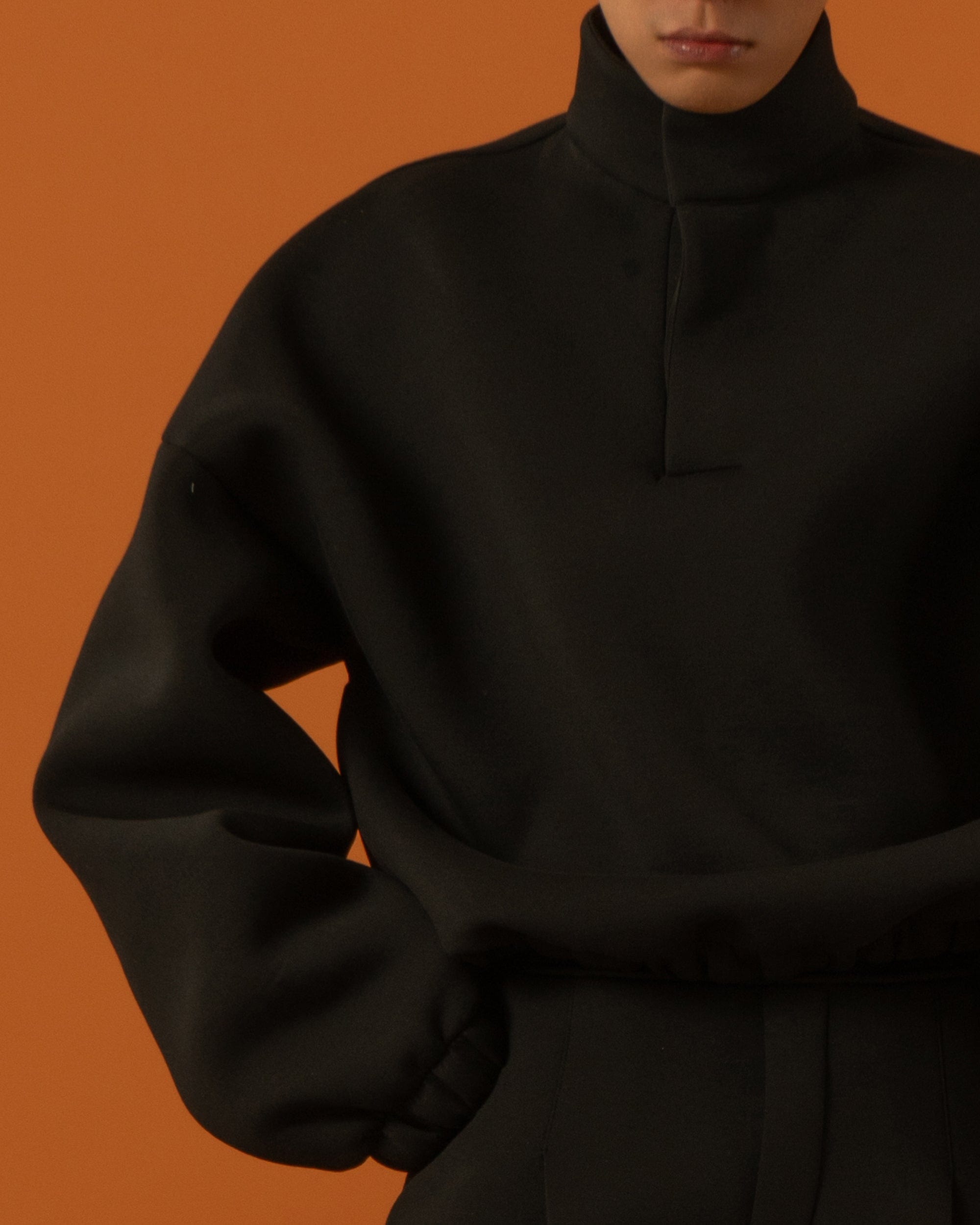 Oversized High Neck Sweatshirt