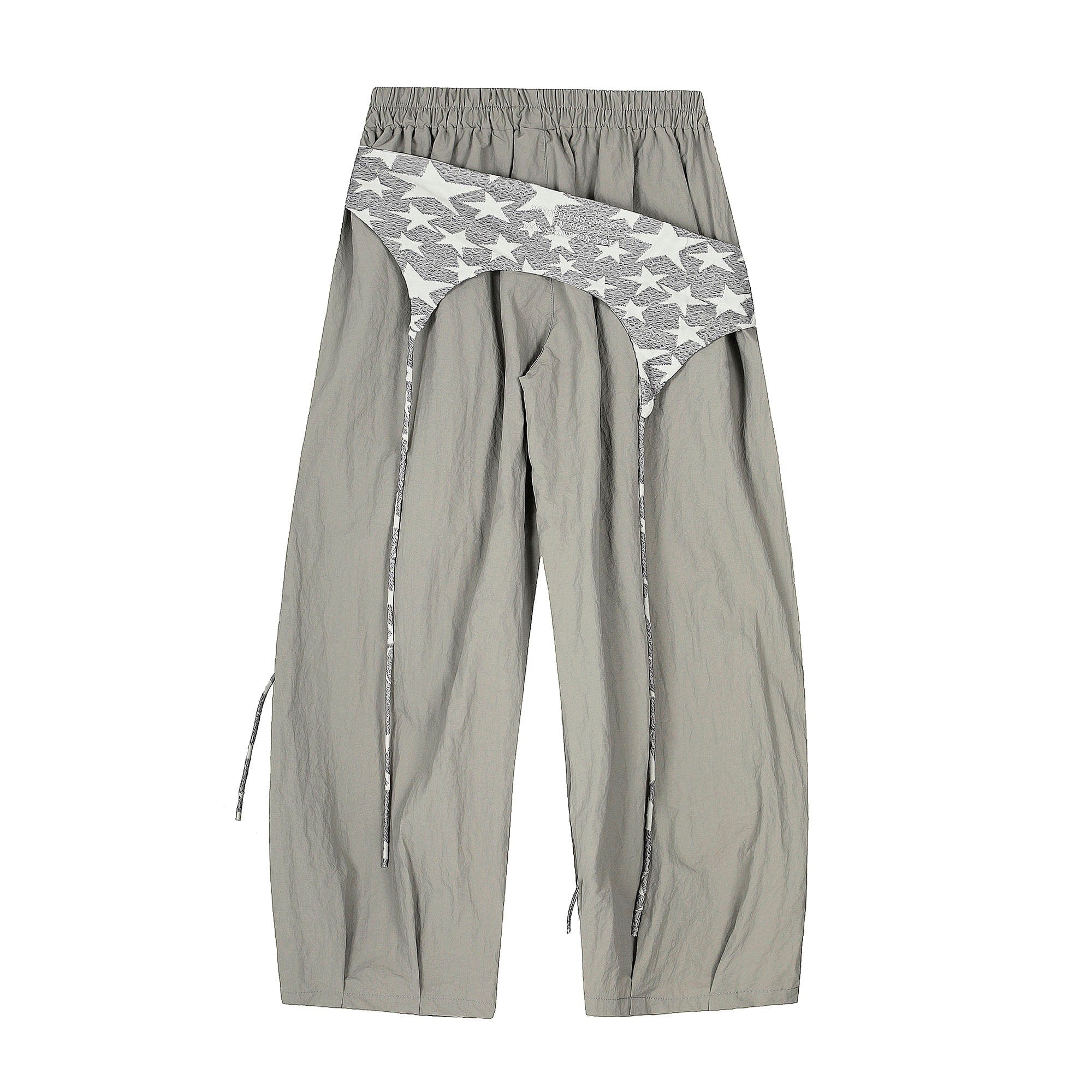 Star Overlay Layered Cargo Pants