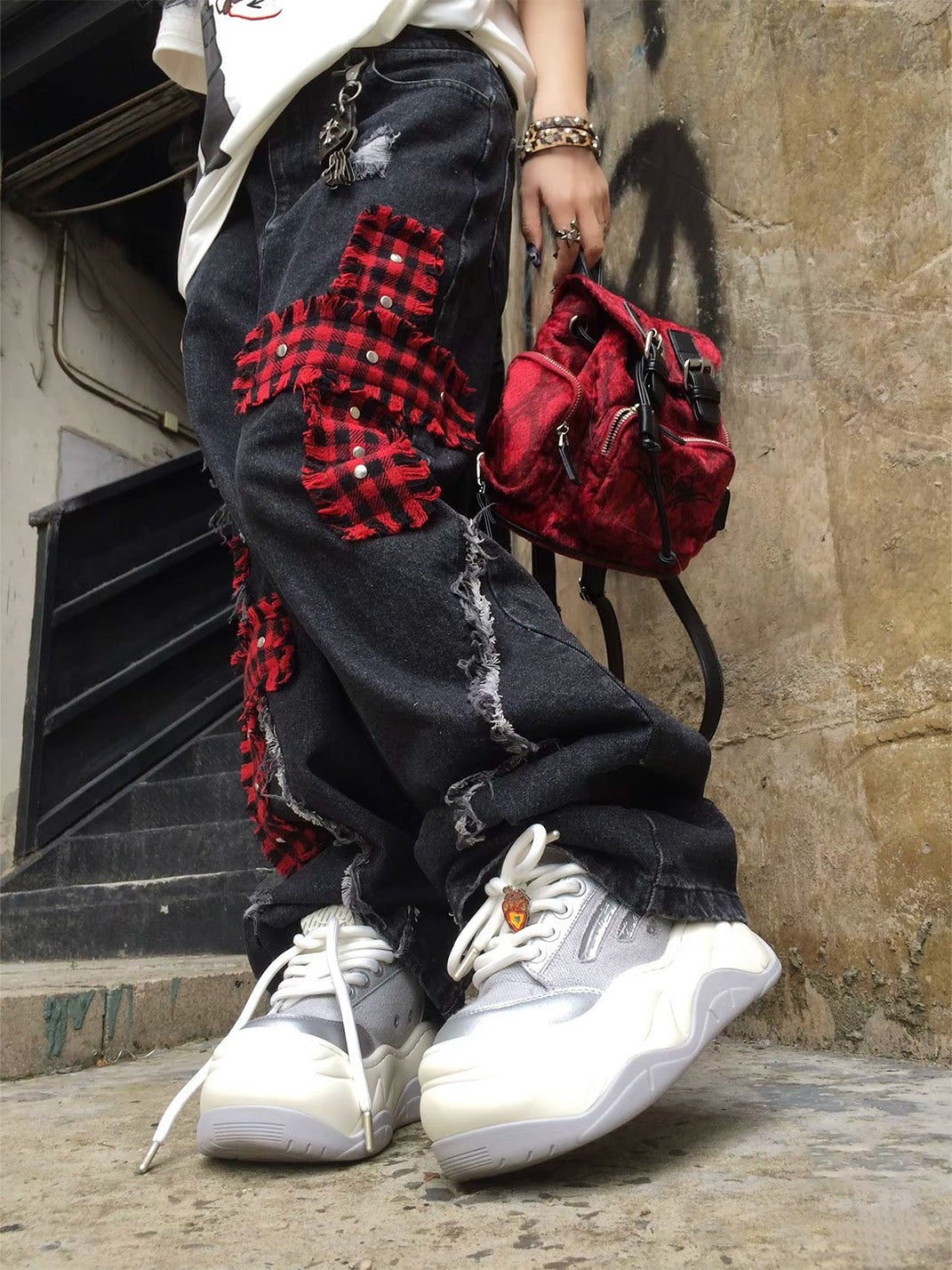 Black WiFi 2.0 Wave Canvas Platform Sneakers