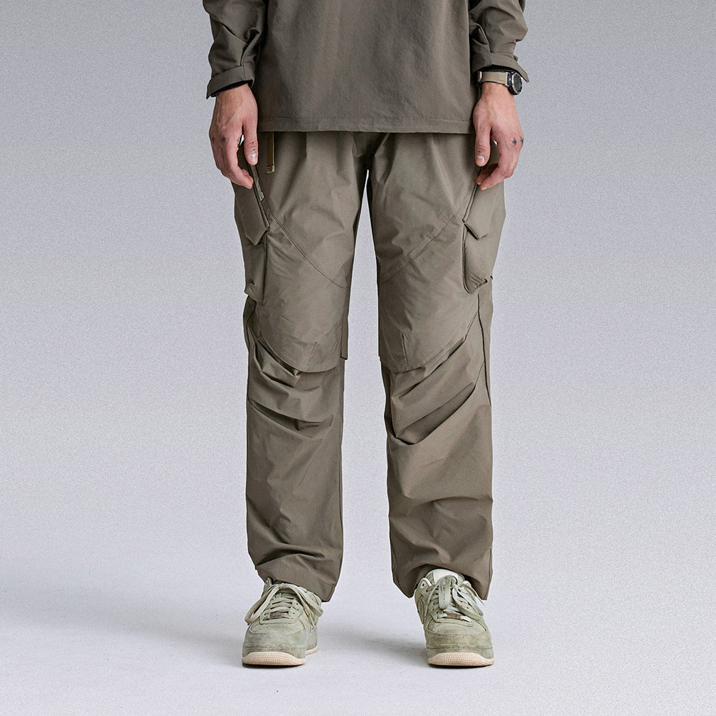 Pantalones arrugados de carga táctica