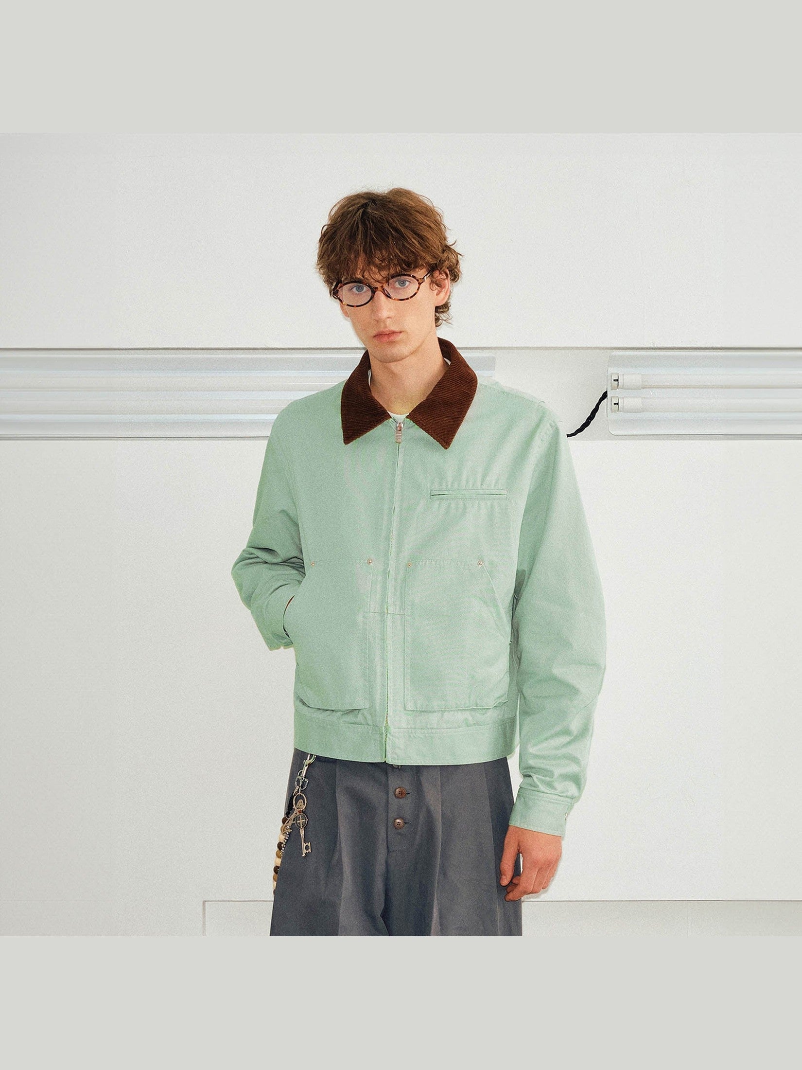 Corduroy Collar Jacket
