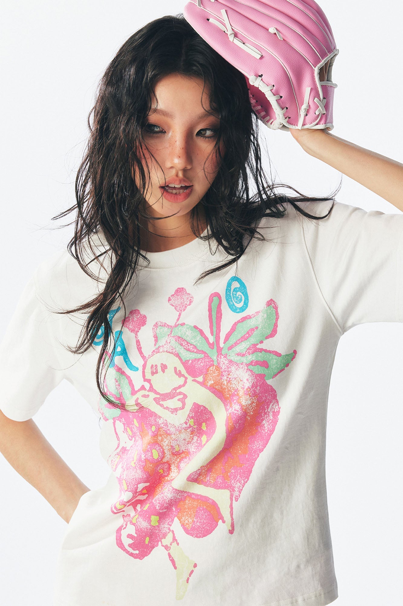 Graphic Strawberry Fairy Tee