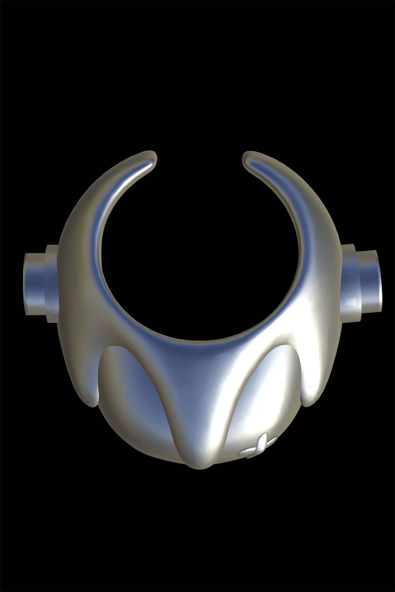 Silver Robot Skull Statement Rings