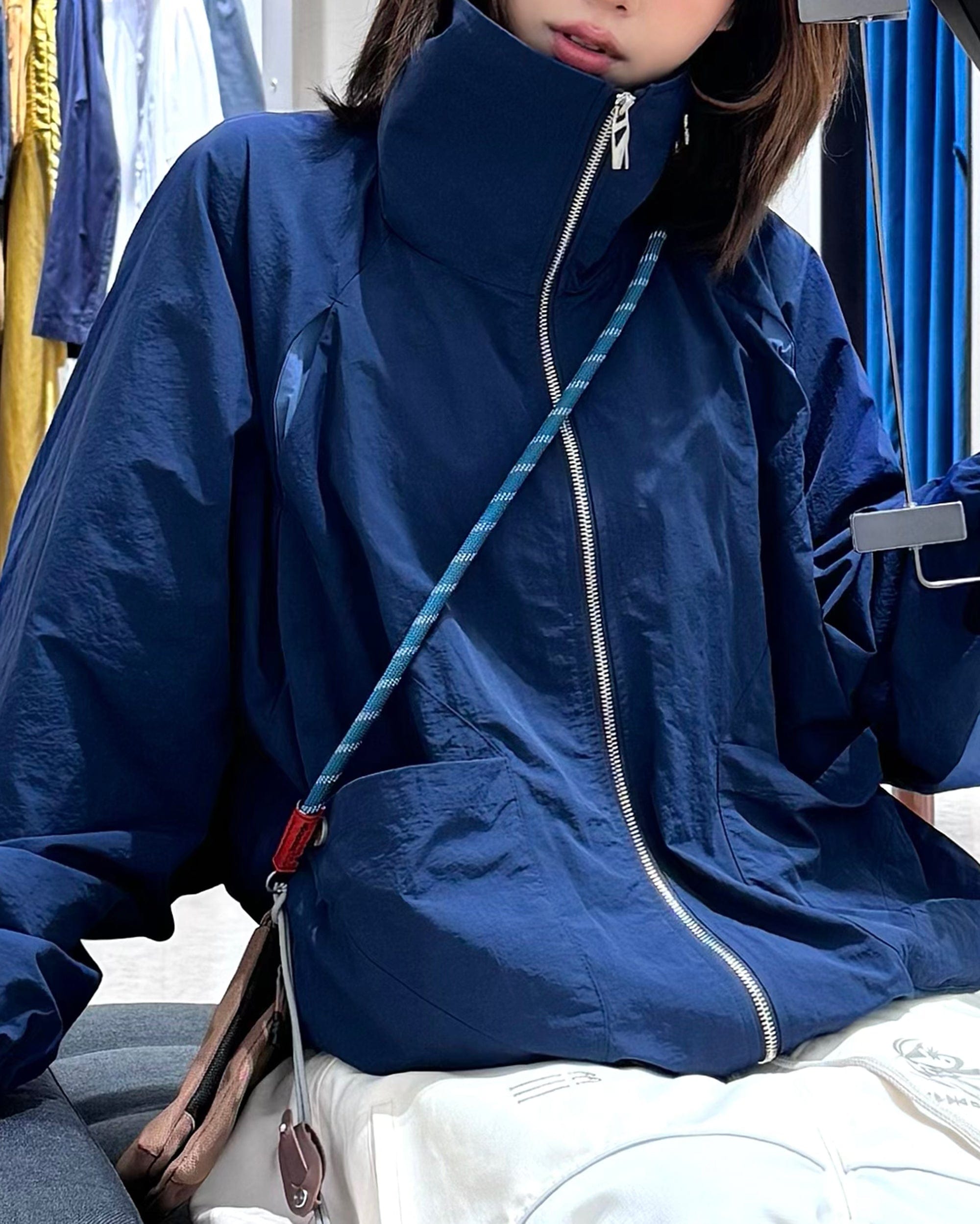 Marine -Track -Bomberjacke