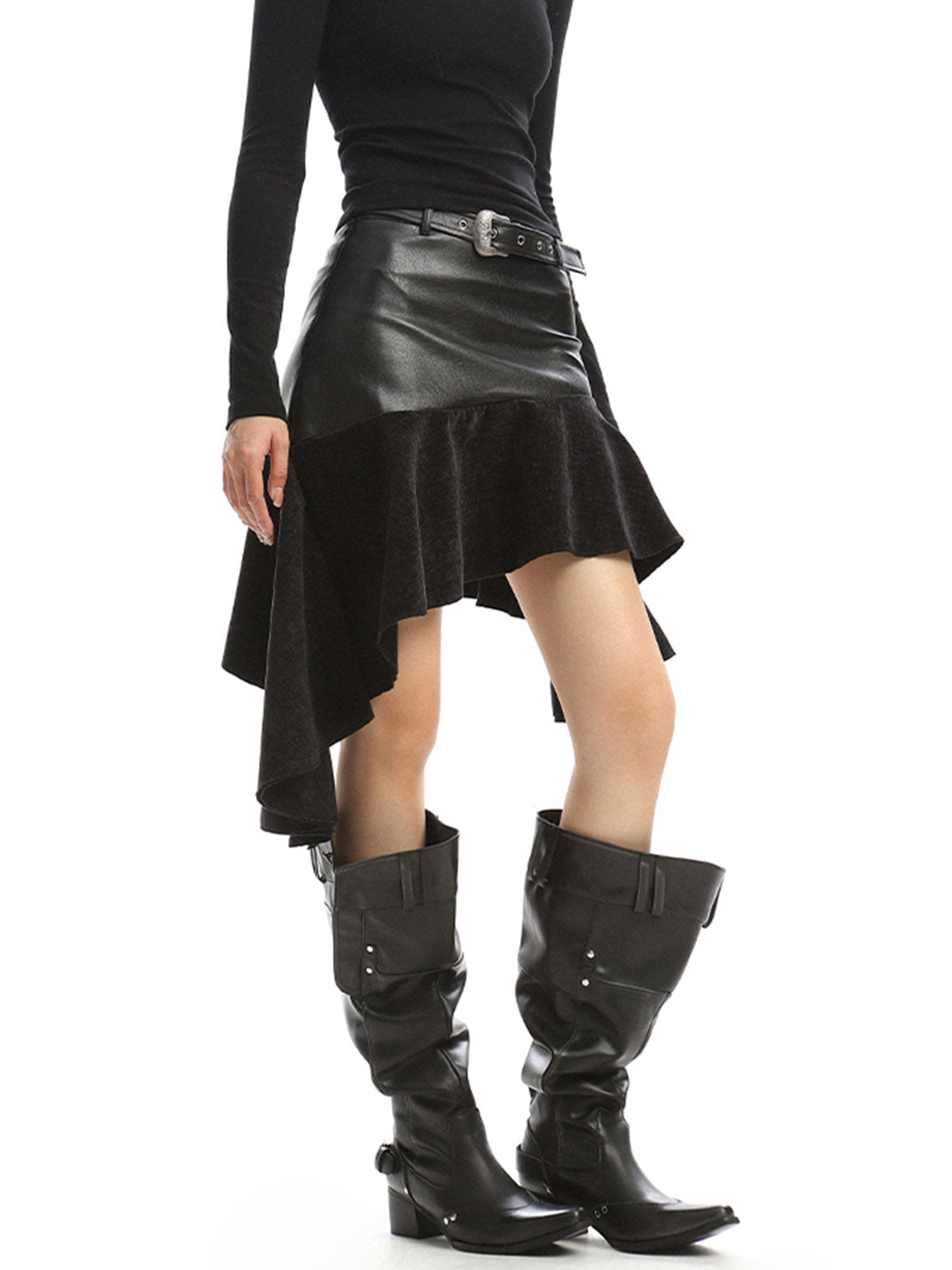 Sexy Asymmetrical A-line Skirt