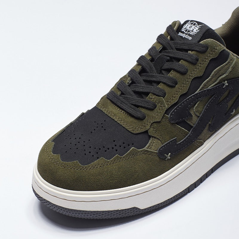 Pattern Platform Sneakers Green