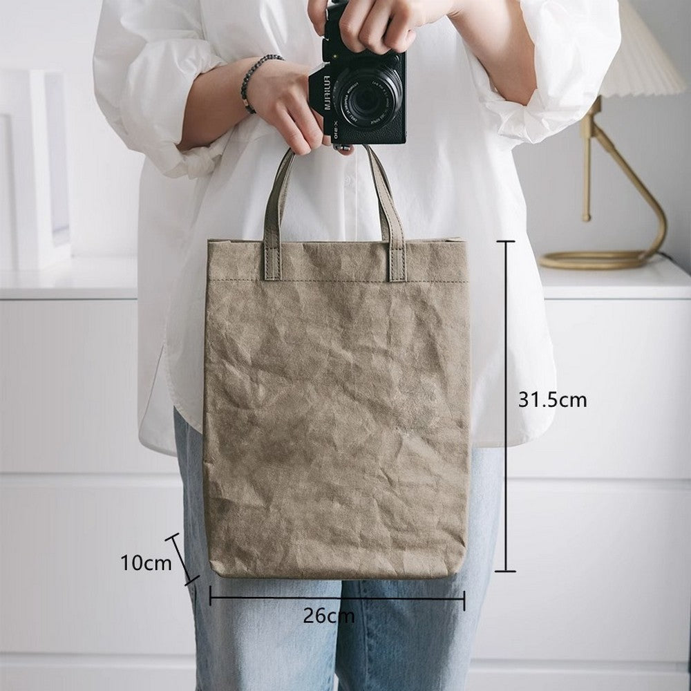 Mini Kraft Fake Paper Tote Bag