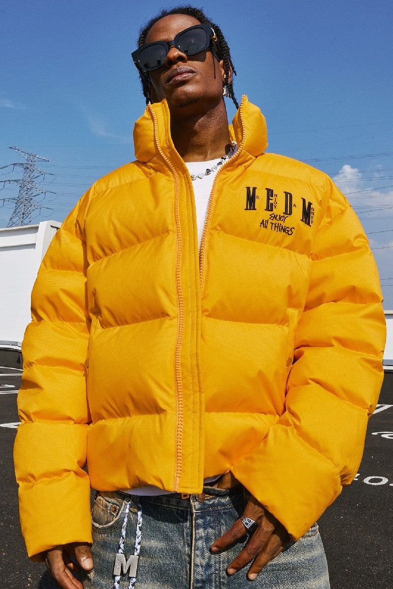 Puffer Jacket with Logo - chiclara