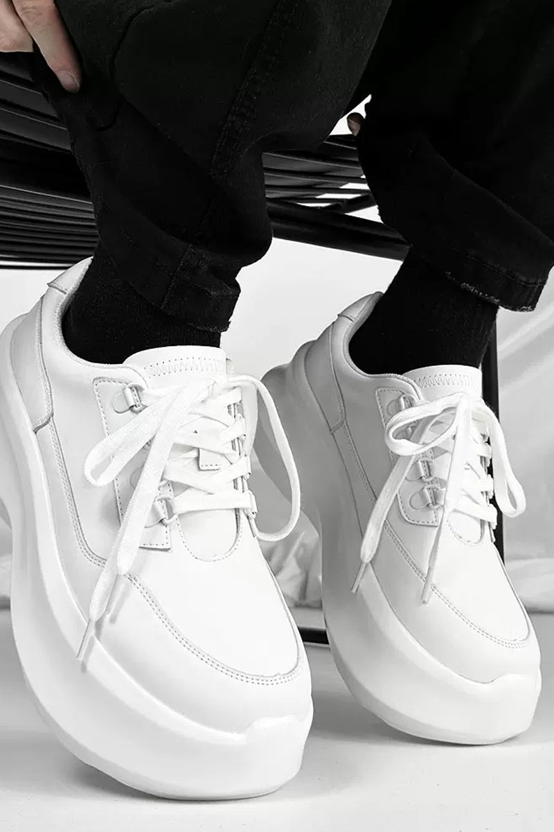 Platform Lace-Up Sneakers