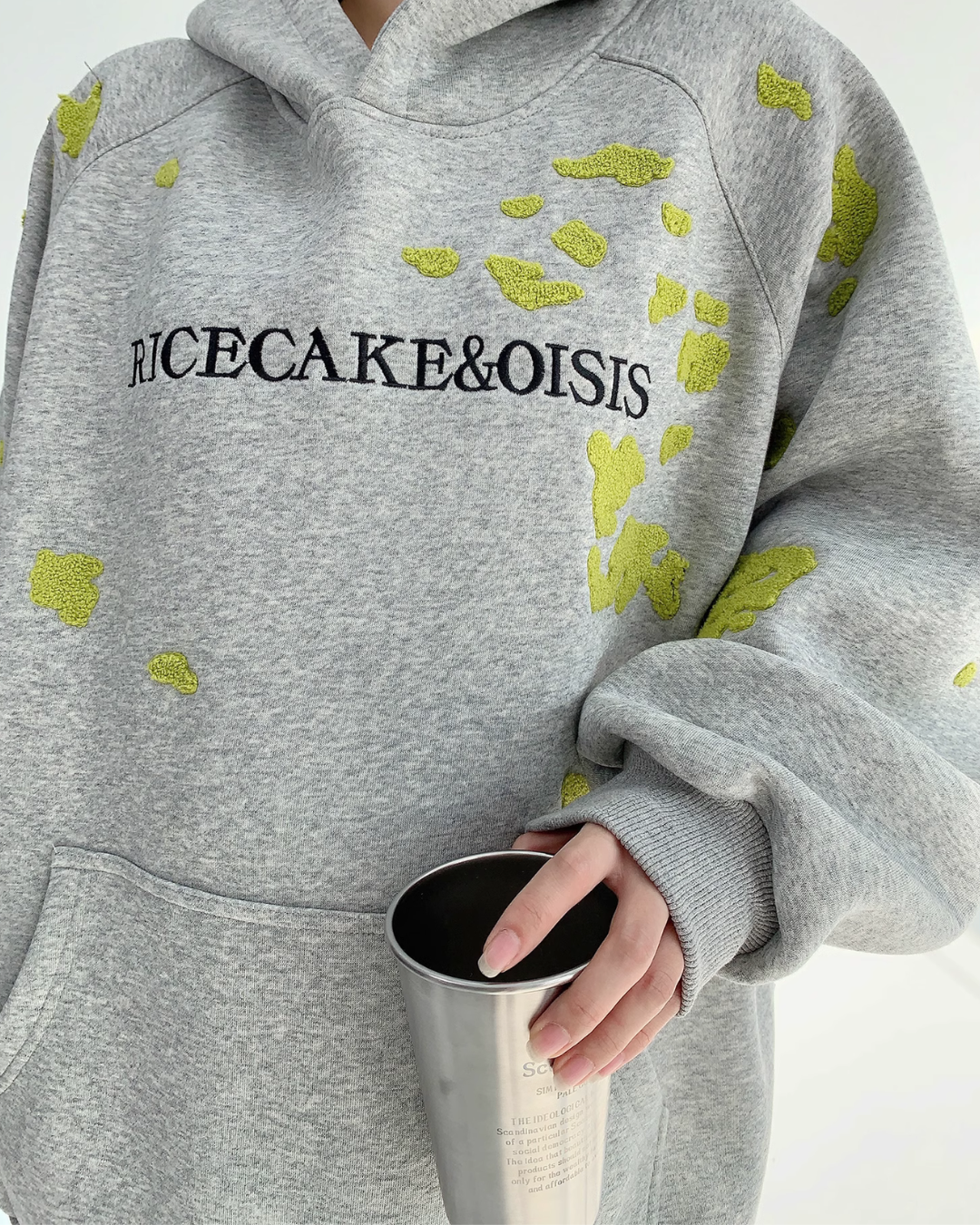 Lime Fleck Studio Logo Hoodie