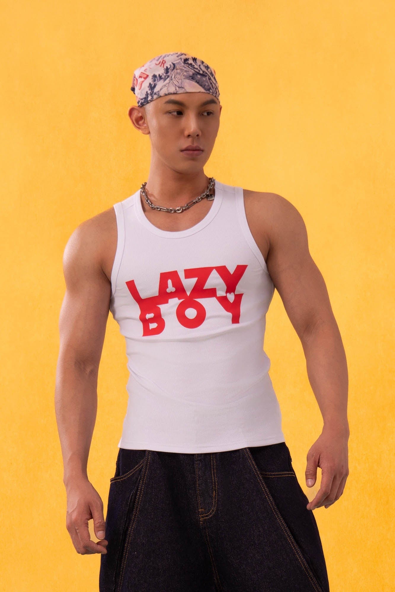 Lazy Boy Graphic Tank Top