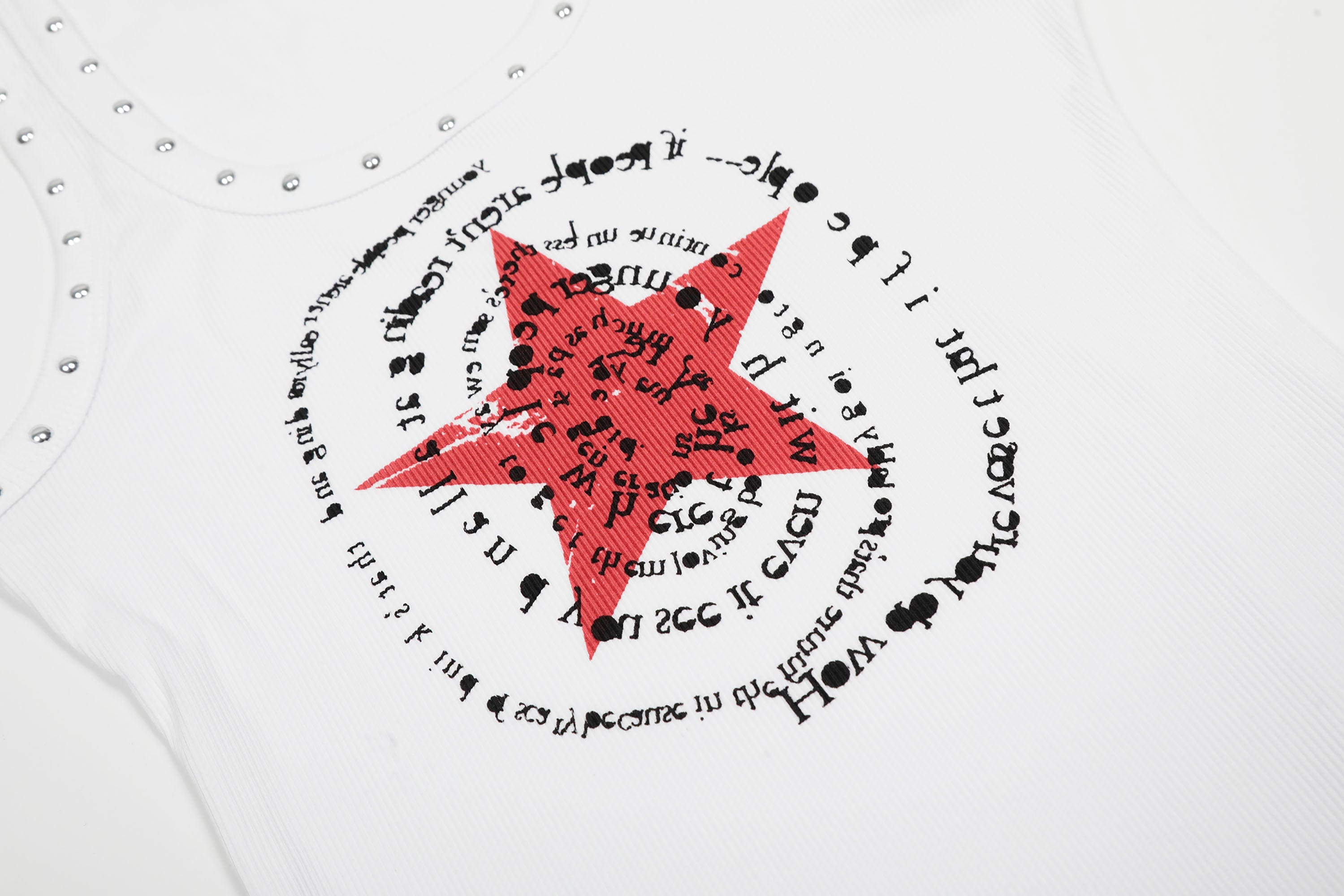 Studded Star Graphic Tank Top