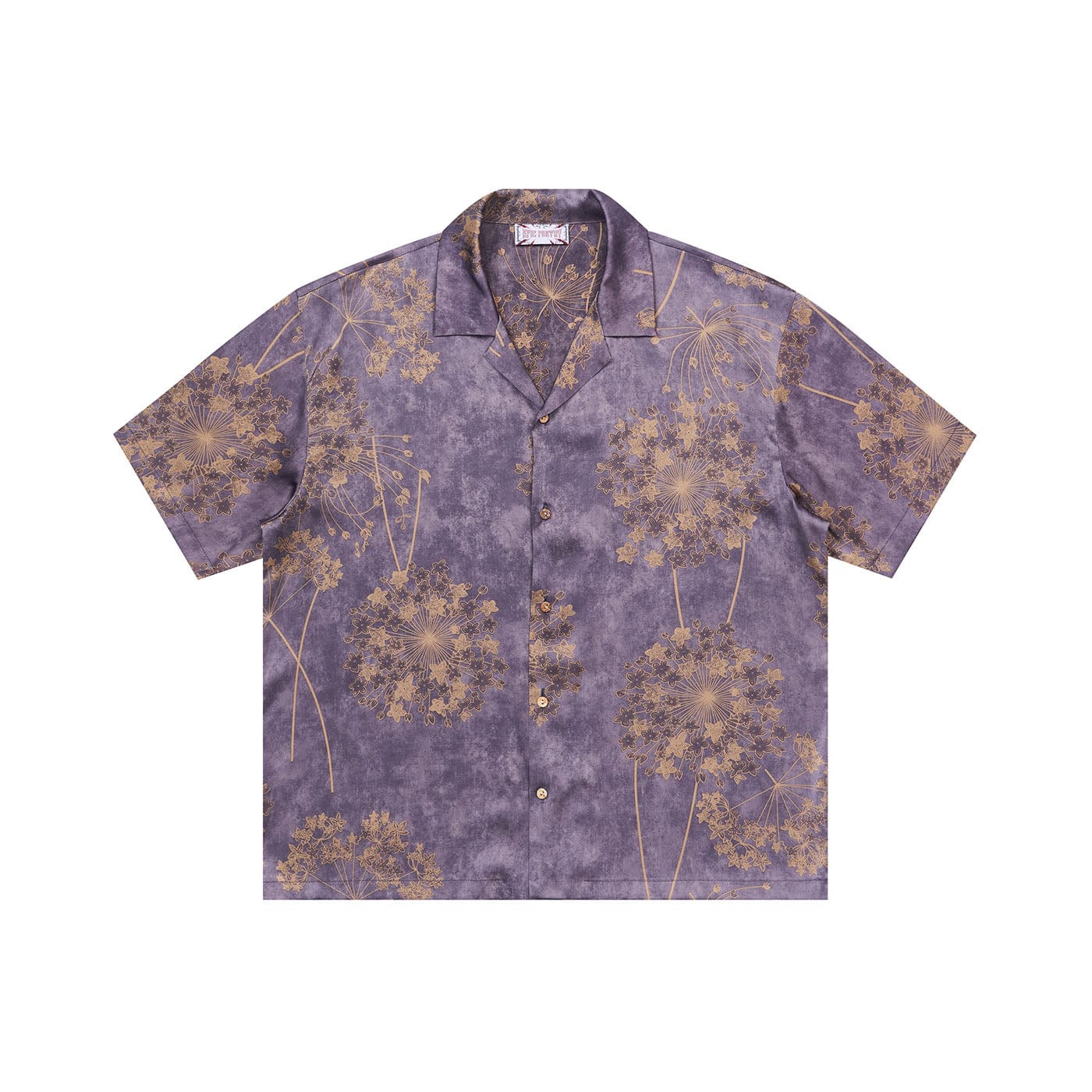 Chemise de villégiature à imprimé pissenlit