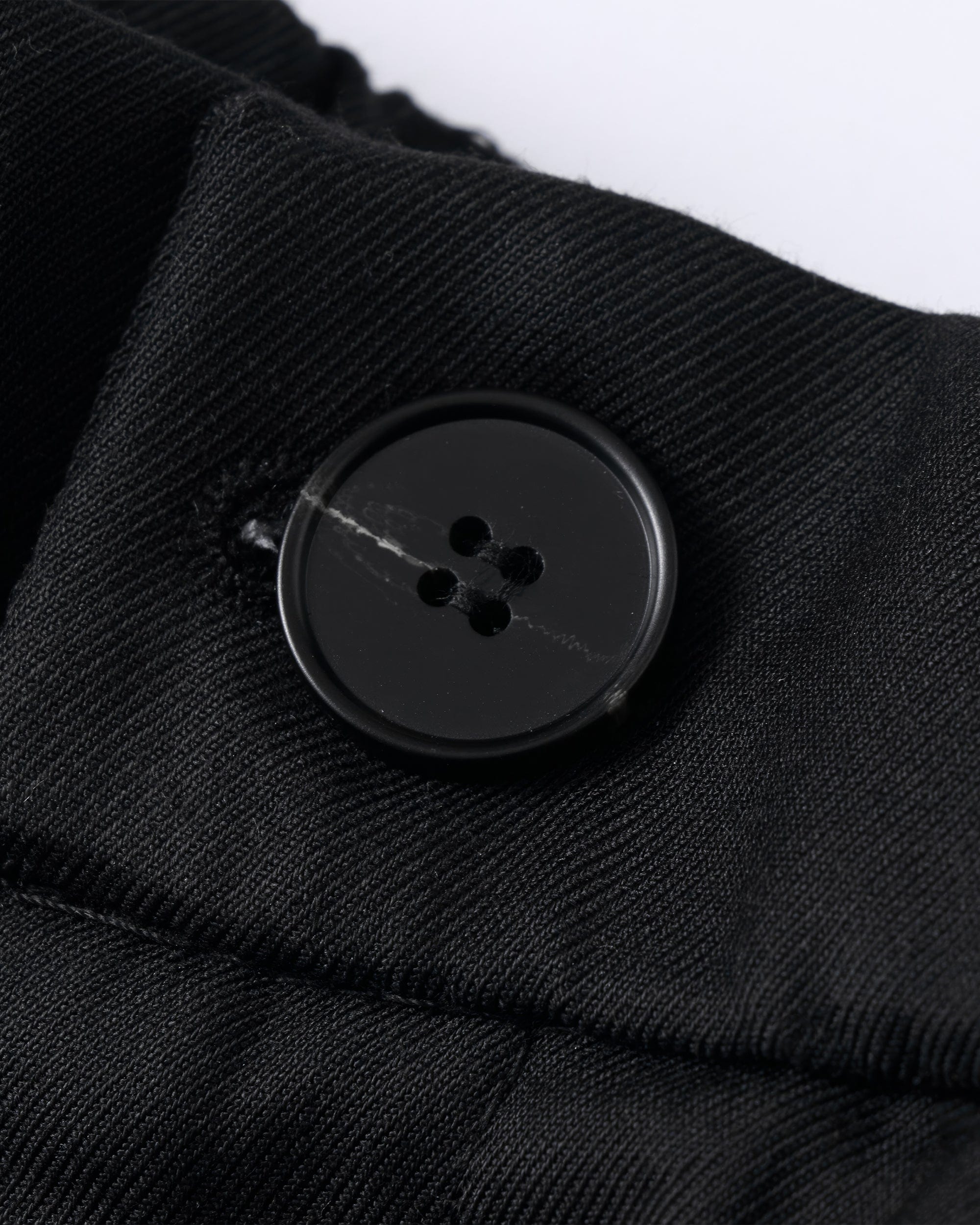 Curved Black Ultra Wide-Leg Trousers