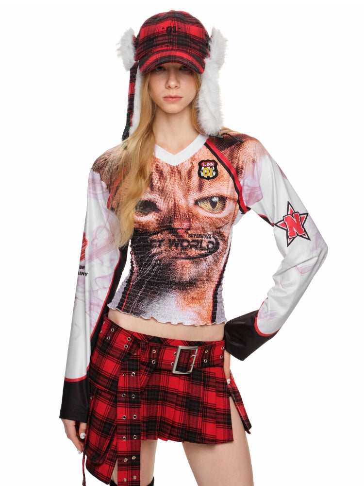 Waist Cable Stitch Sweatshirt