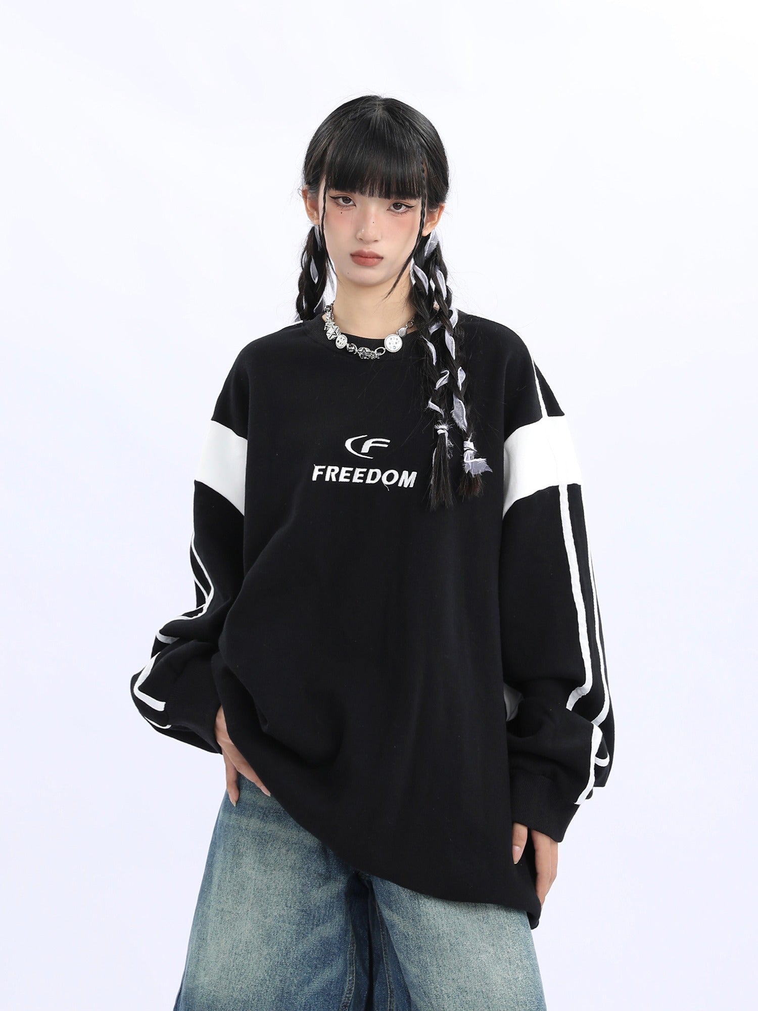 Sportliches Colorblock Sweatshirt