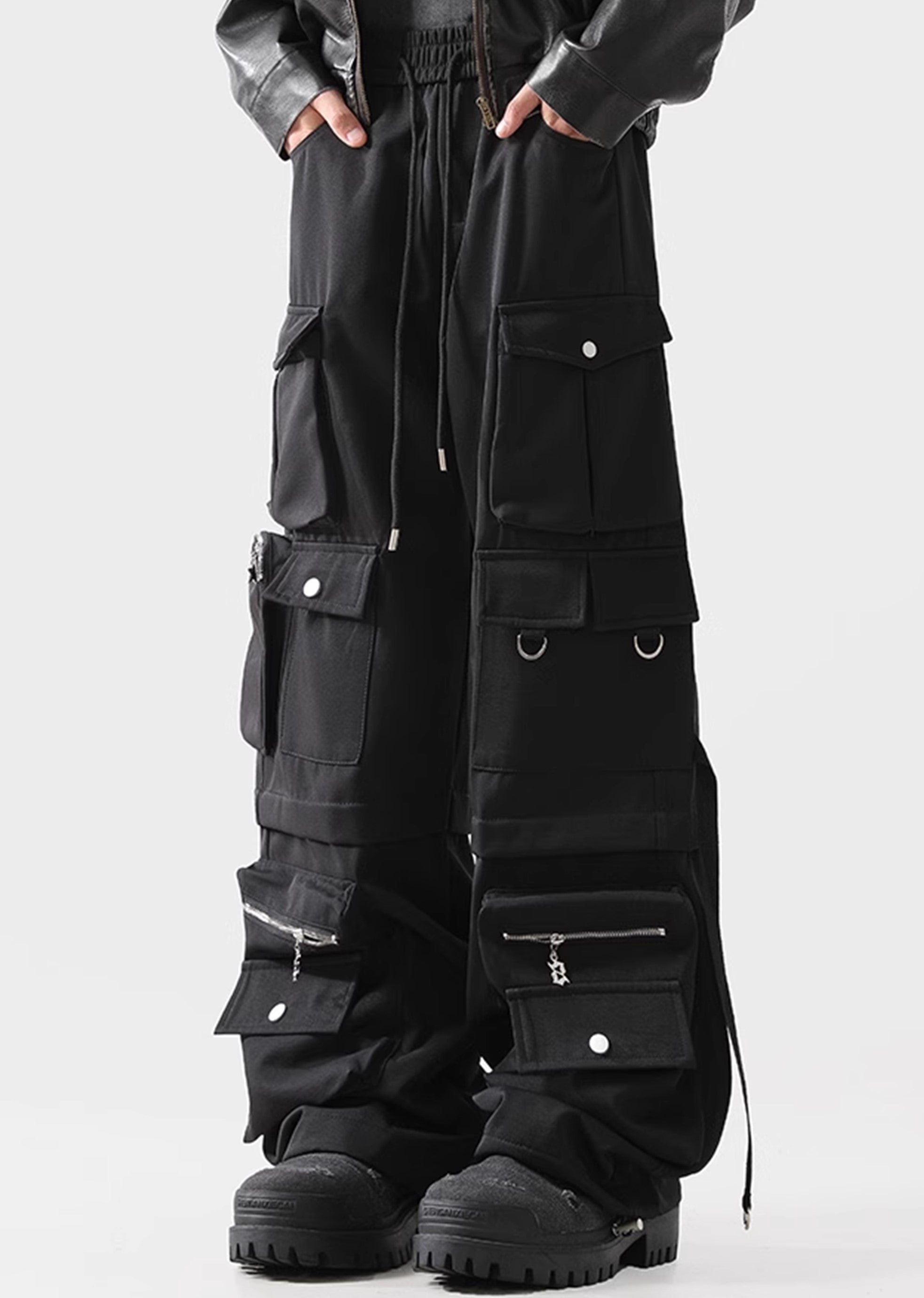 Pantalones de carga de múltiples diseño de múltiples bolsillos