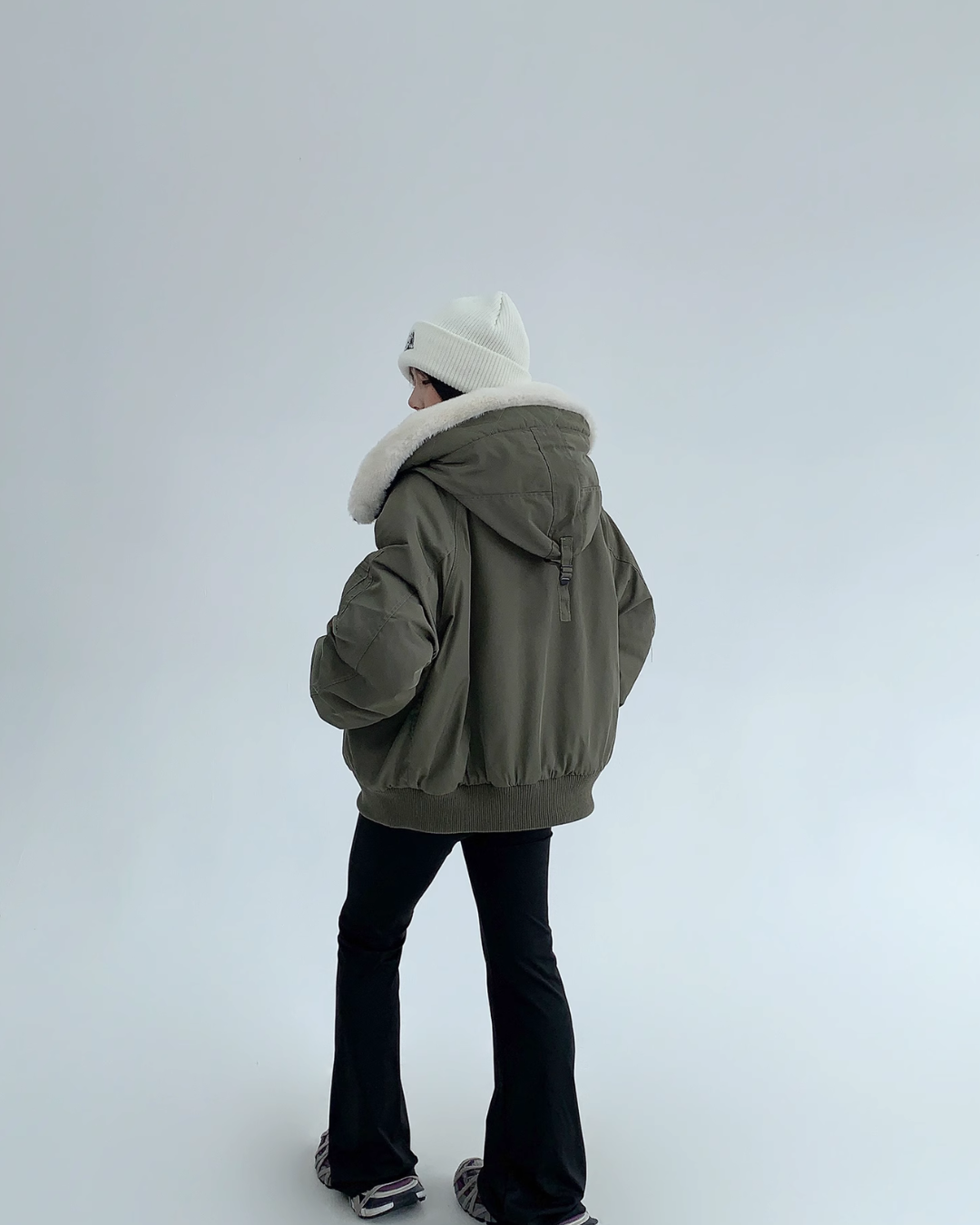 Frost Sherpa-Collar Bomber Jacket