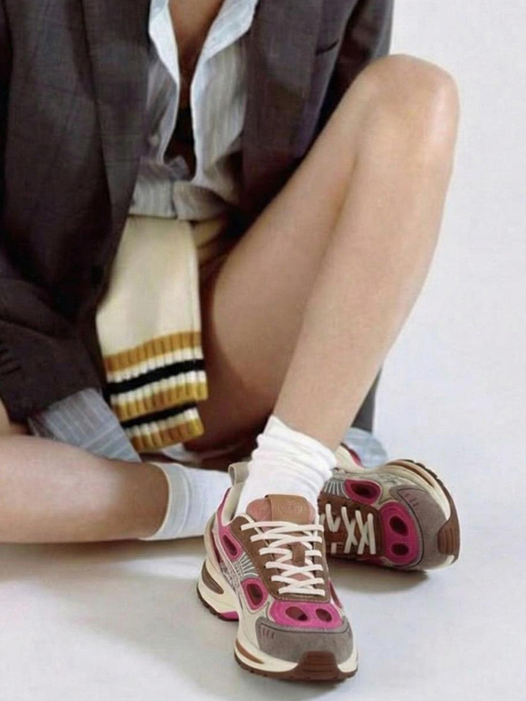 Color Block Chunky Running Sneakers