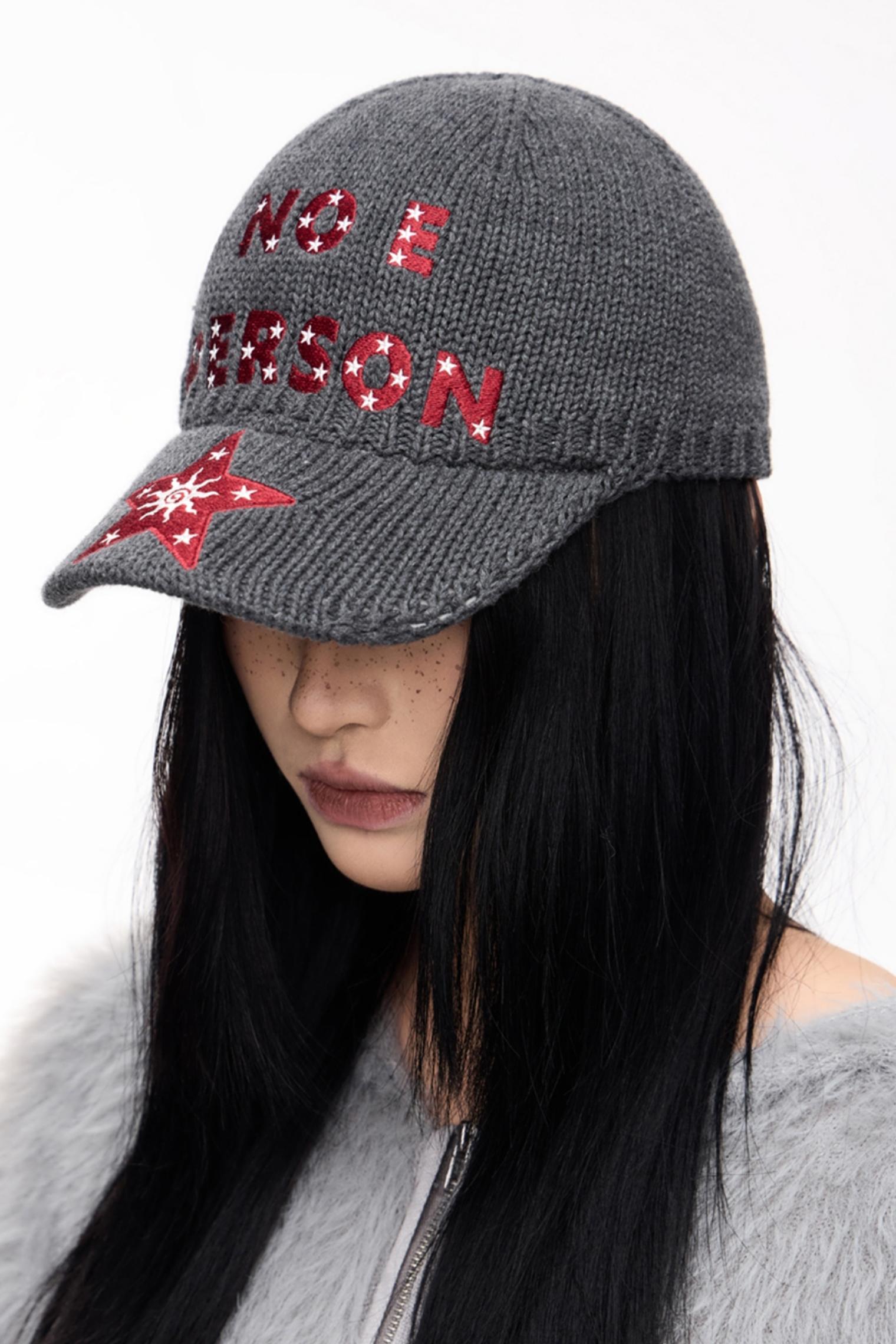 Men's Vintage Star Embroidered Wool Hat