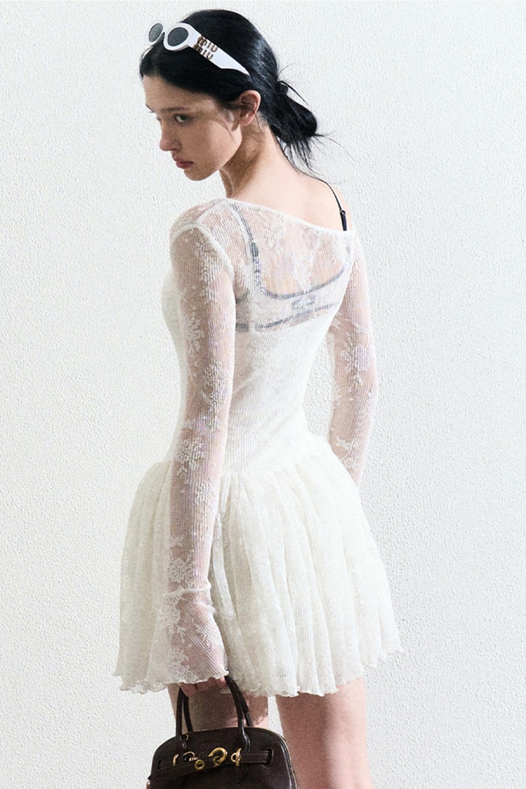 White Lace Dress Set-Up