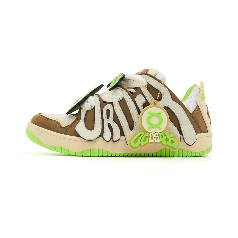 Skater Sneakers Brown Green