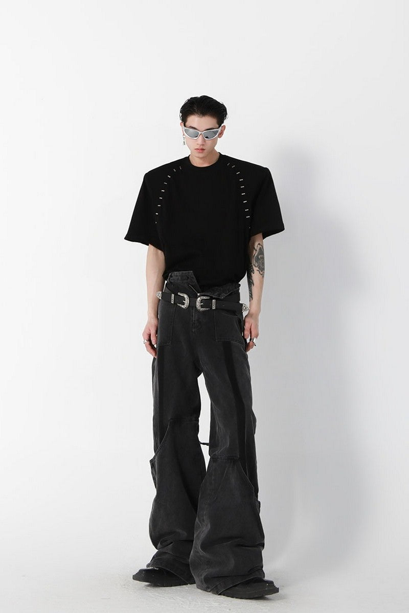 Structured Stitched Tee - chiclara
