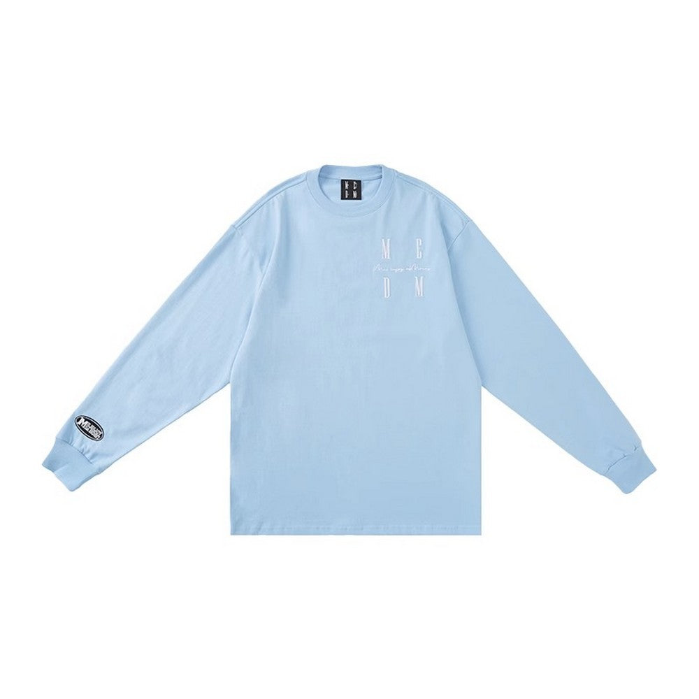 Basic Long Sleeve Tee with Logo - chiclara