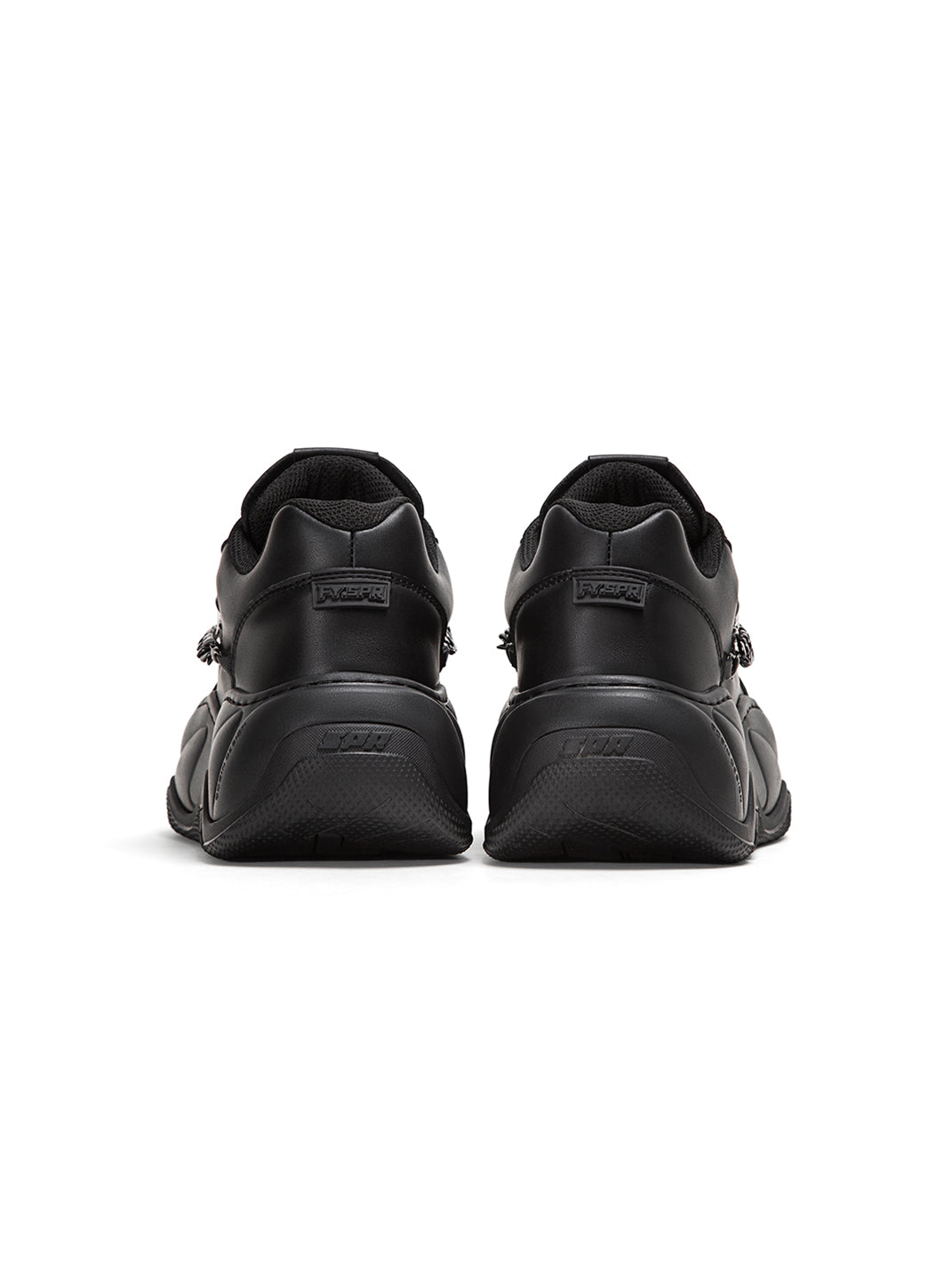 Black WiFi 2.0 Detachable Chain Chunky Sneakers
