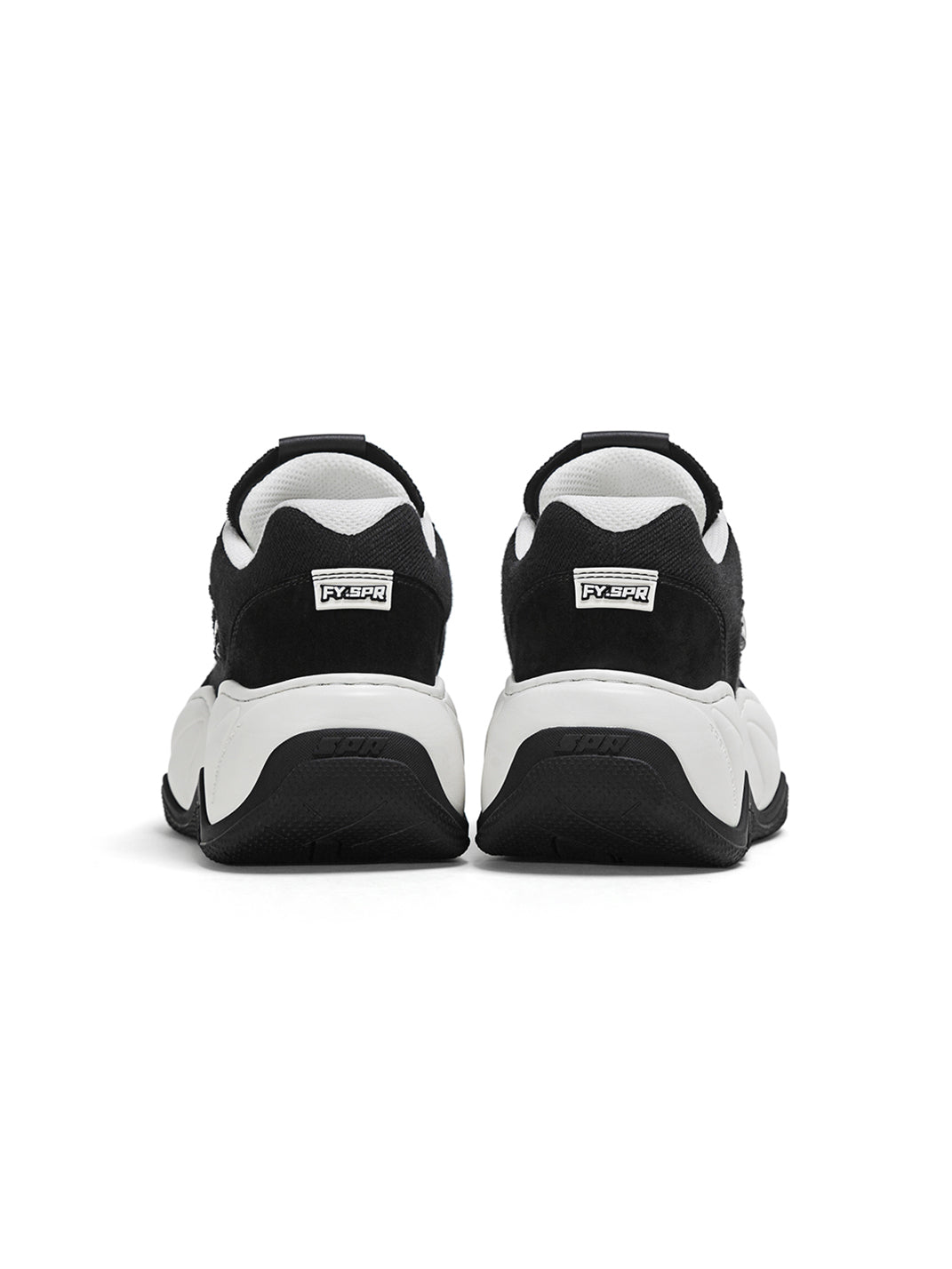 Black WiFi 2.0 Wave Canvas Platform Sneakers