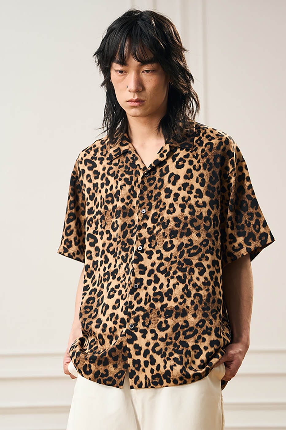 Chemise à imprimé léopard